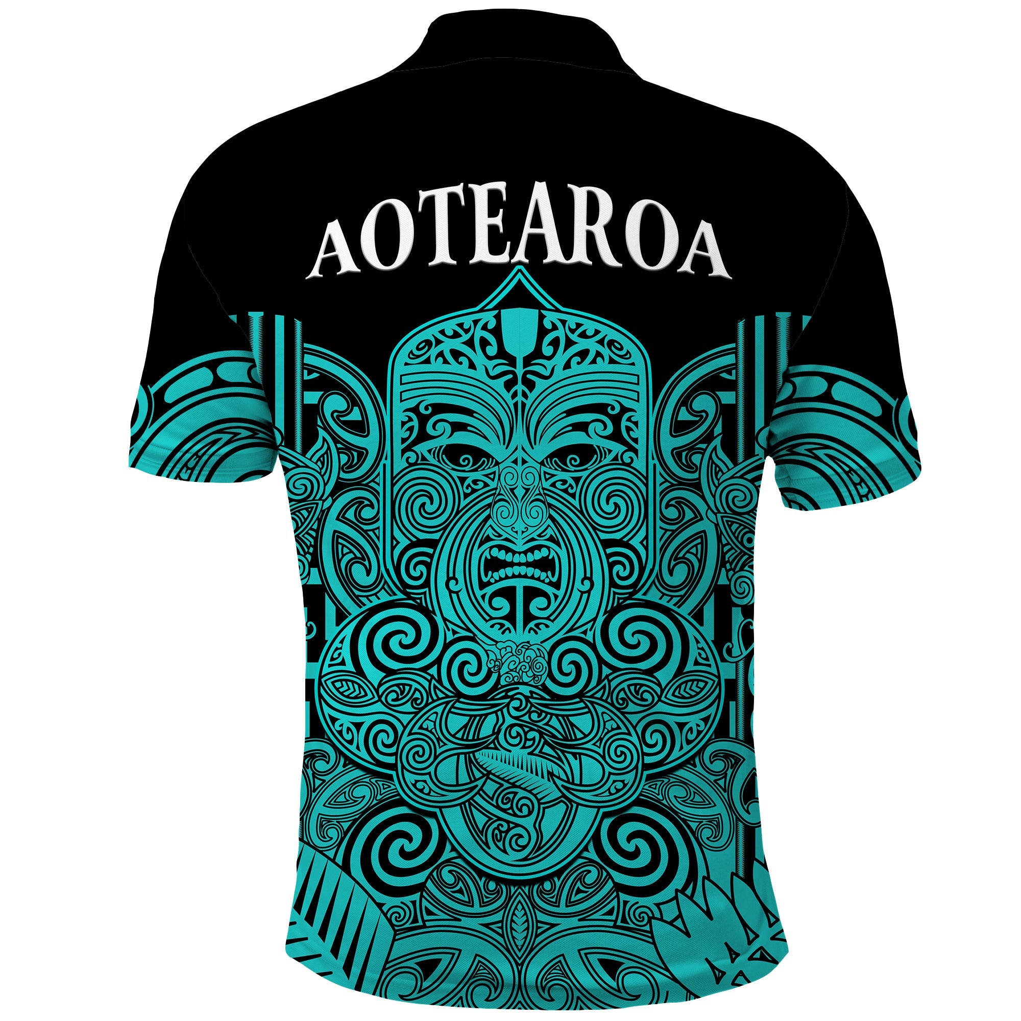 New Zealand Tiki Rugby Polo Shirt NZ Maori Koru Pattern Ver.02 - Vibe Hoodie Shop