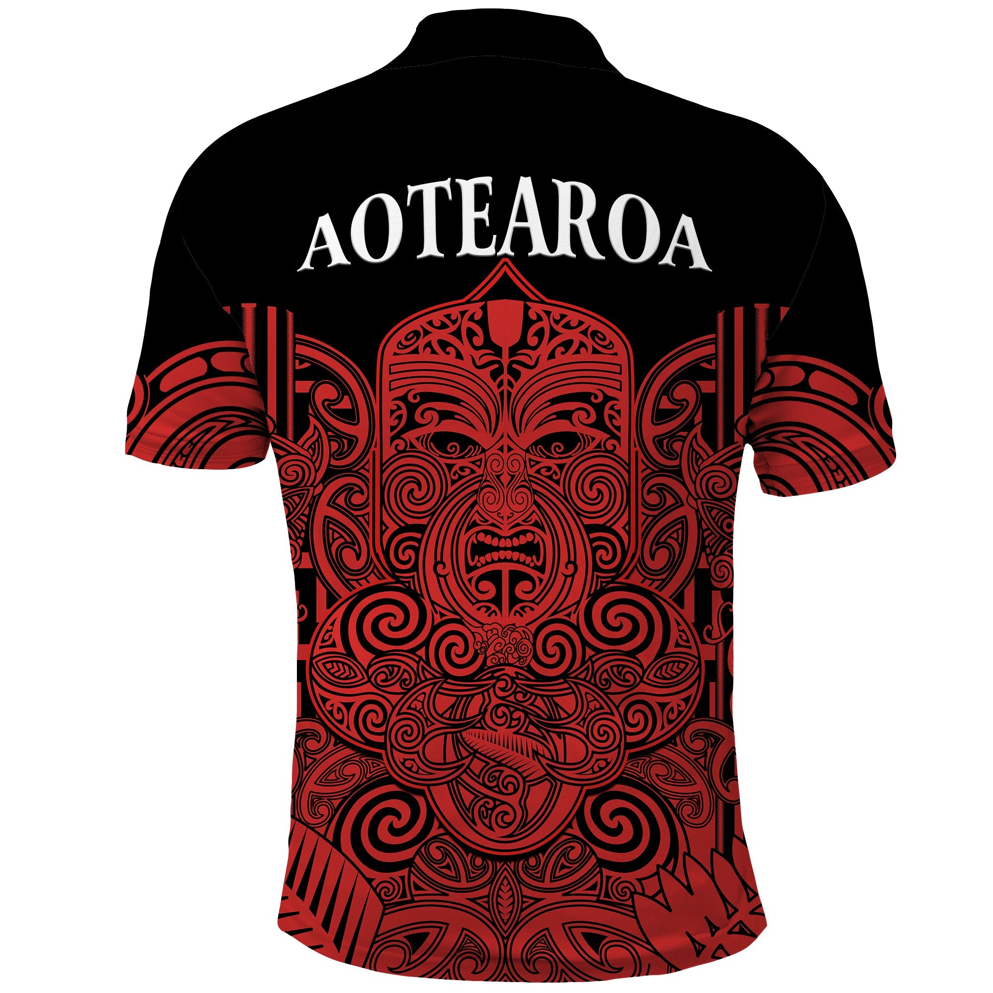 New Zealand Tiki Rugby Polo Shirt NZ Maori Koru Pattern Ver.03 - Vibe Hoodie Shop