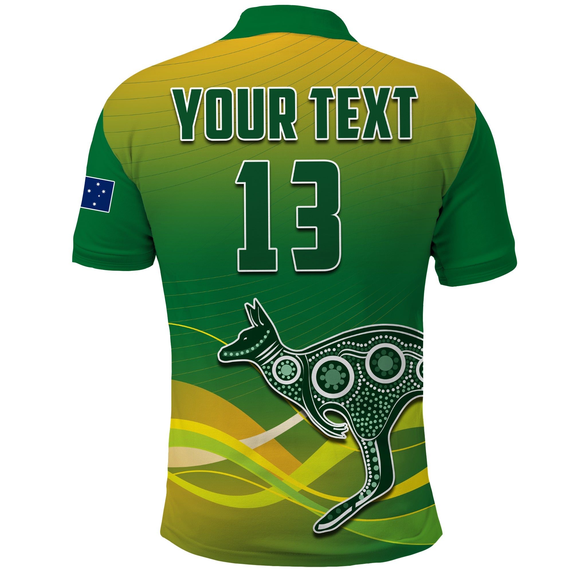 (Custom Text and Number) Australia Rugby Polo Shirt Champions RLWC Kangaroos World Cup Rugby - Vibe Hoodie Shop