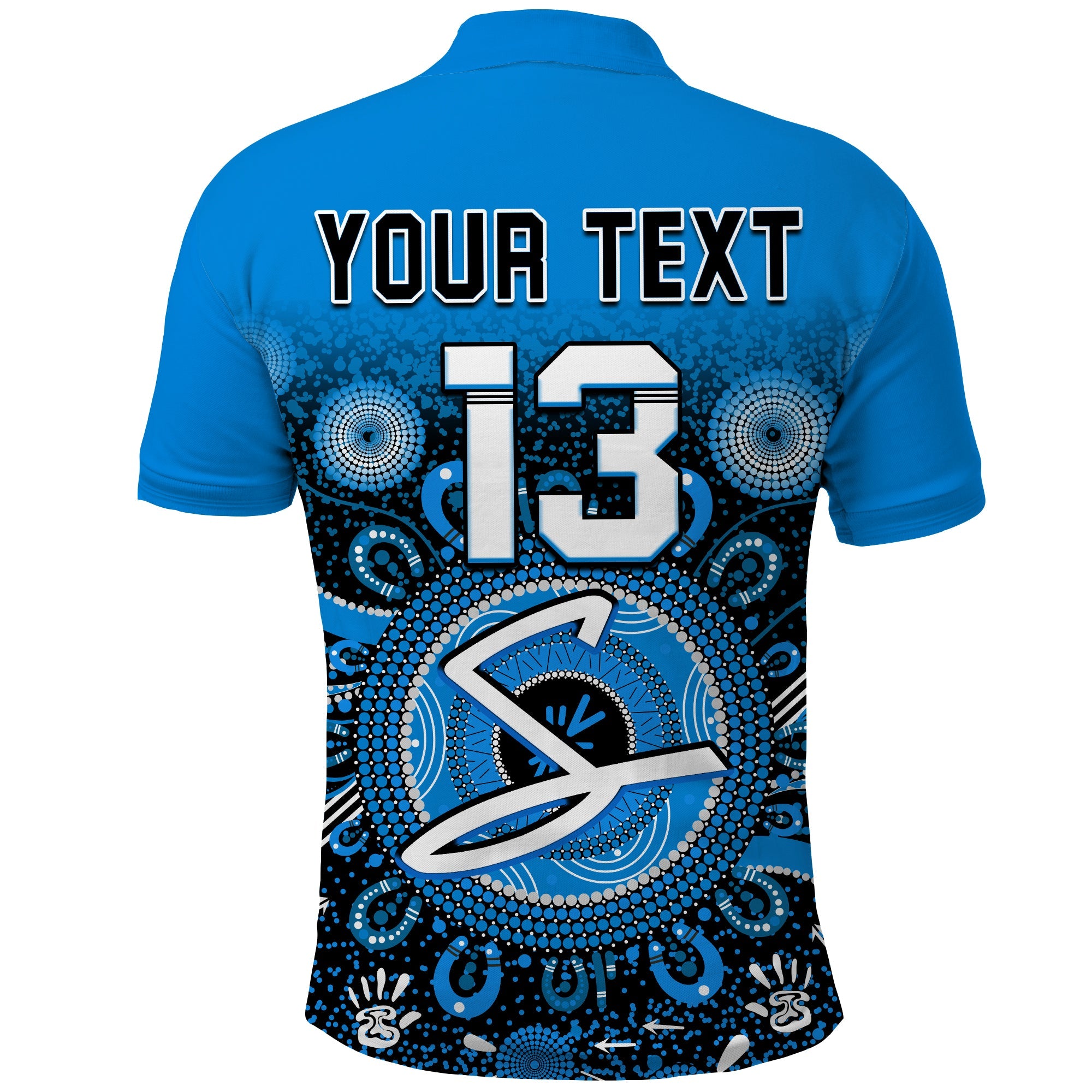 (Custom Text and Number) Adelaide Strikers Polo Shirt Aboriginal Sunshine - Vibe Hoodie Shop