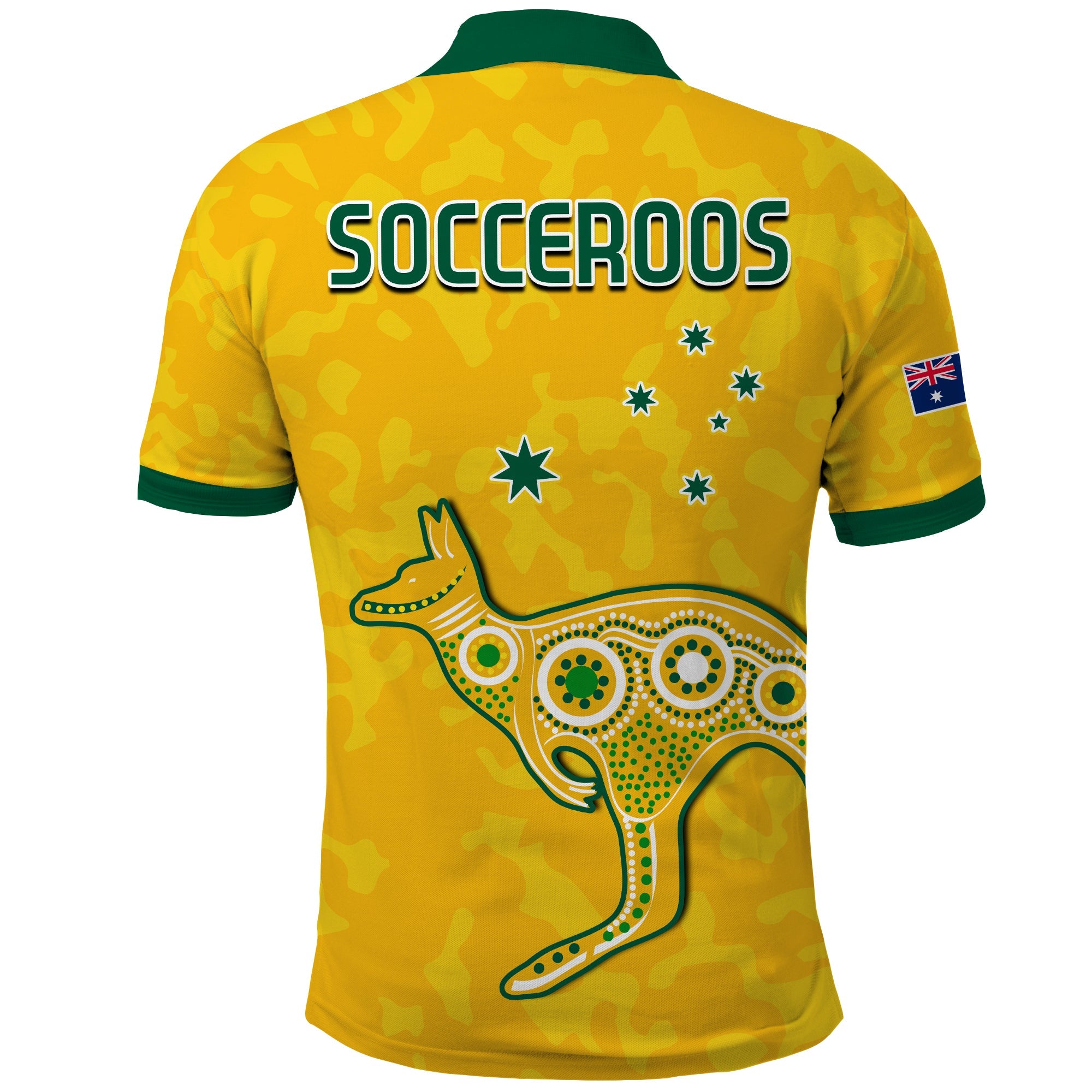 Australia Soccer Polo Shirt World Cup Football 2022 Socceroos with Kangaroos - Vibe Hoodie Shop