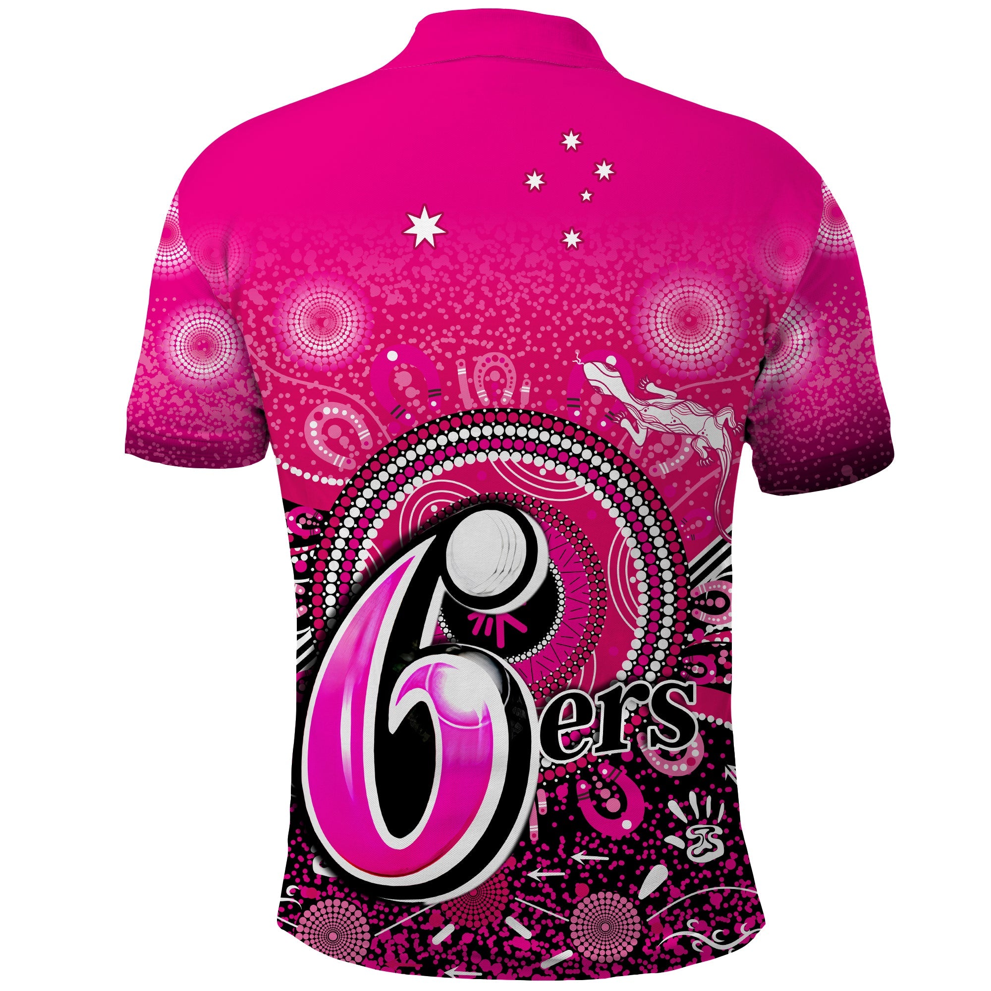 Sydney Sixers Polo Shirt Aboriginal Australia Cricket Champion - Vibe Hoodie Shop