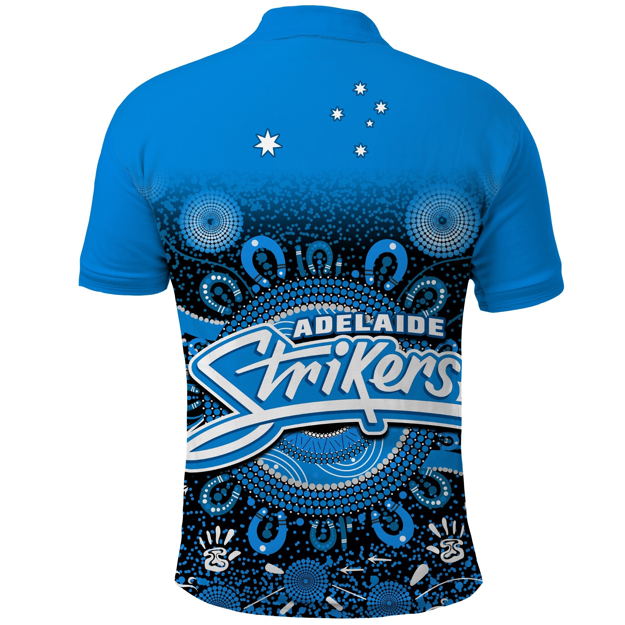 Adelaide Strikers Polo Shirt Aboriginal Sunshine - Vibe Hoodie Shop