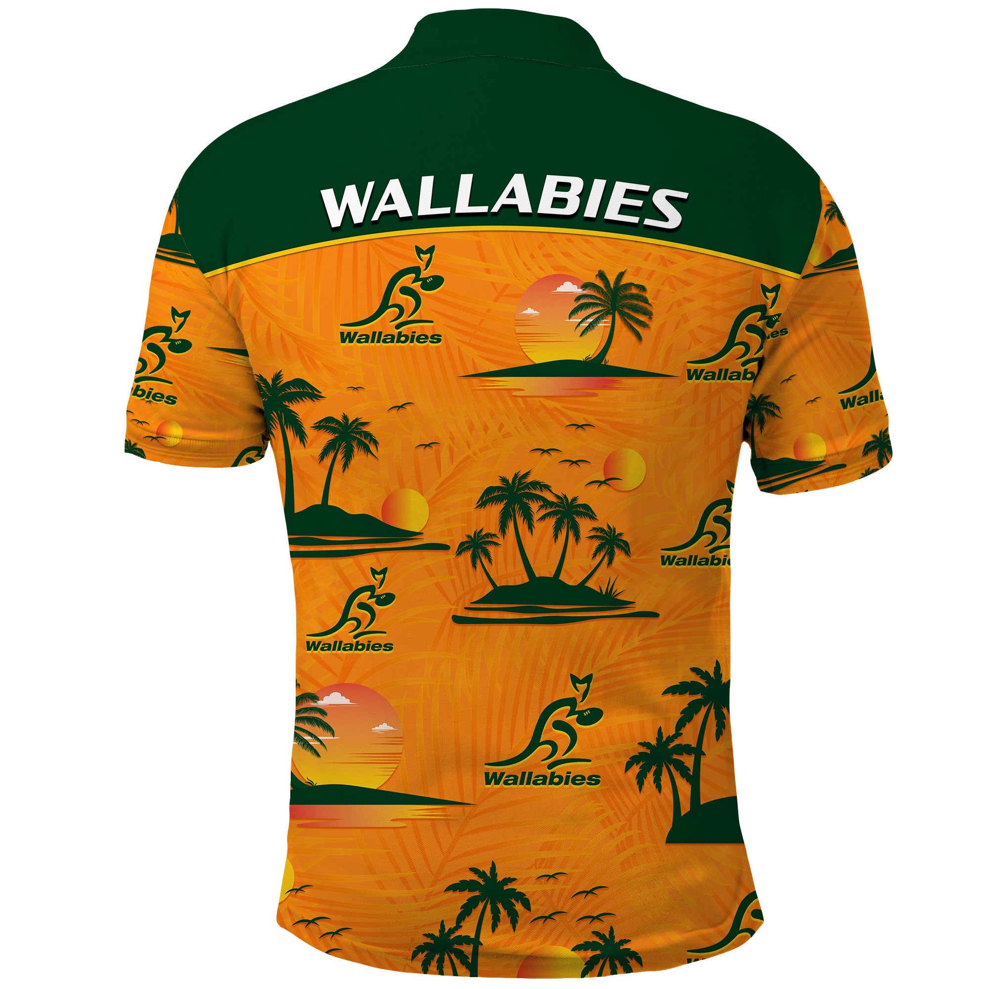 Wallabies Australian Rugby Polo Shirt Hawaii Style - Vibe Hoodie Shop