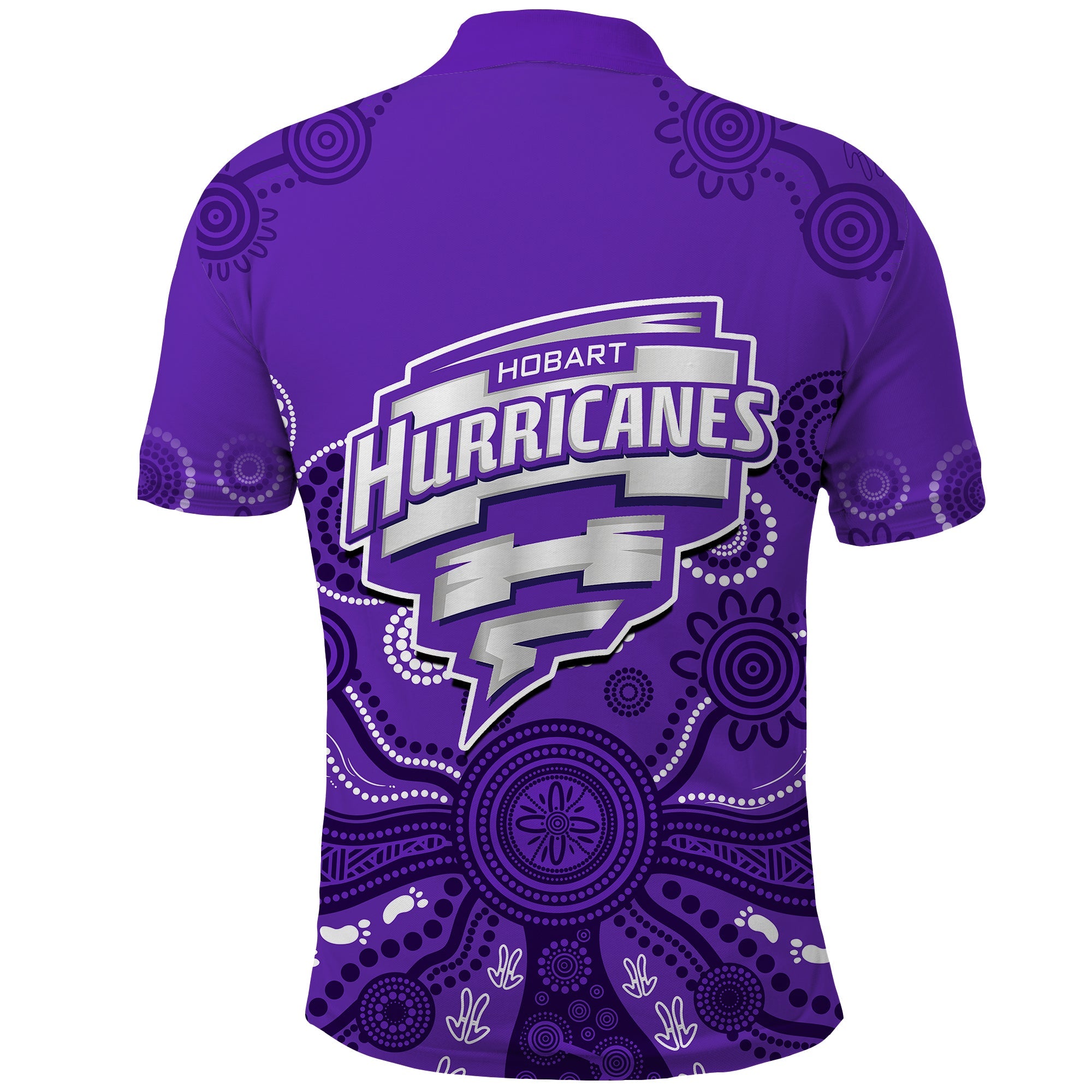 Hobart Hurricanes Cricket Polo Shirt Indigenous Artsy - Vibe Hoodie Shop