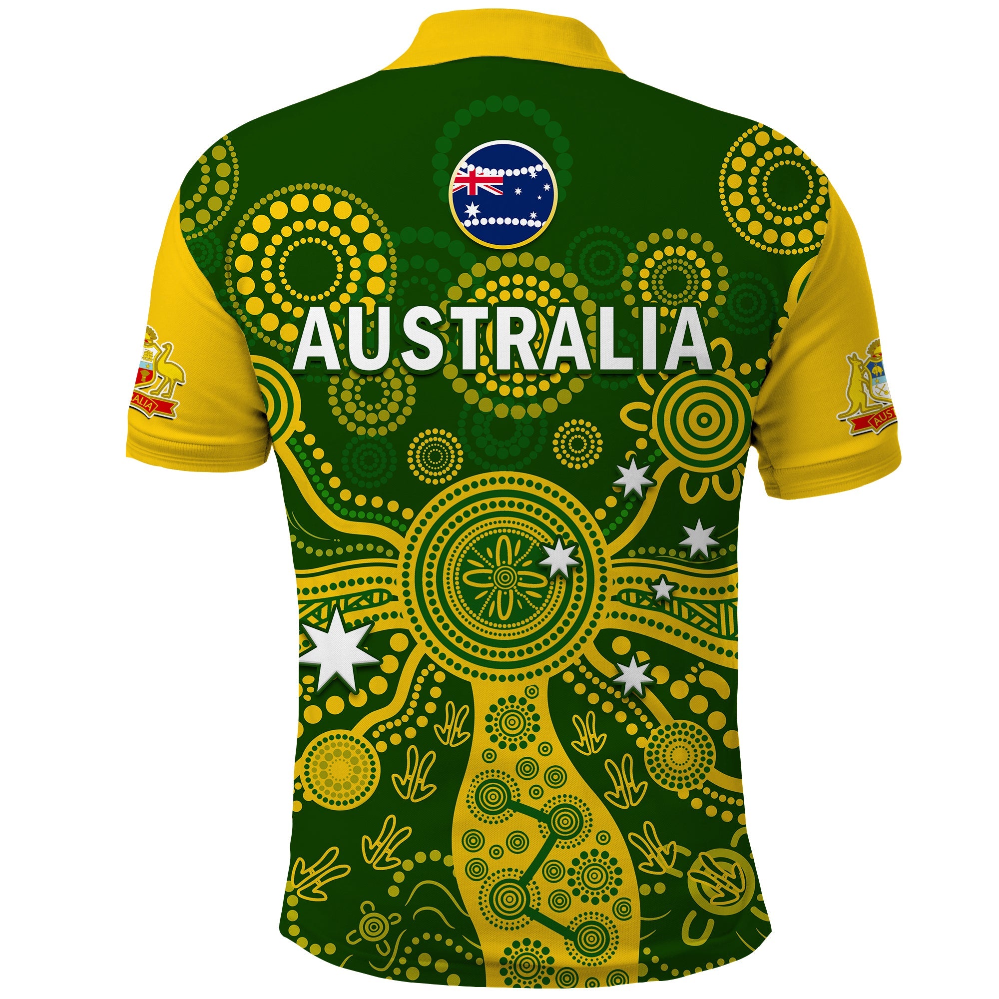 Australia Cricket Polo Shirt Aussie 2022 Mens T20 World Cup Ver.02 - Vibe Hoodie Shop