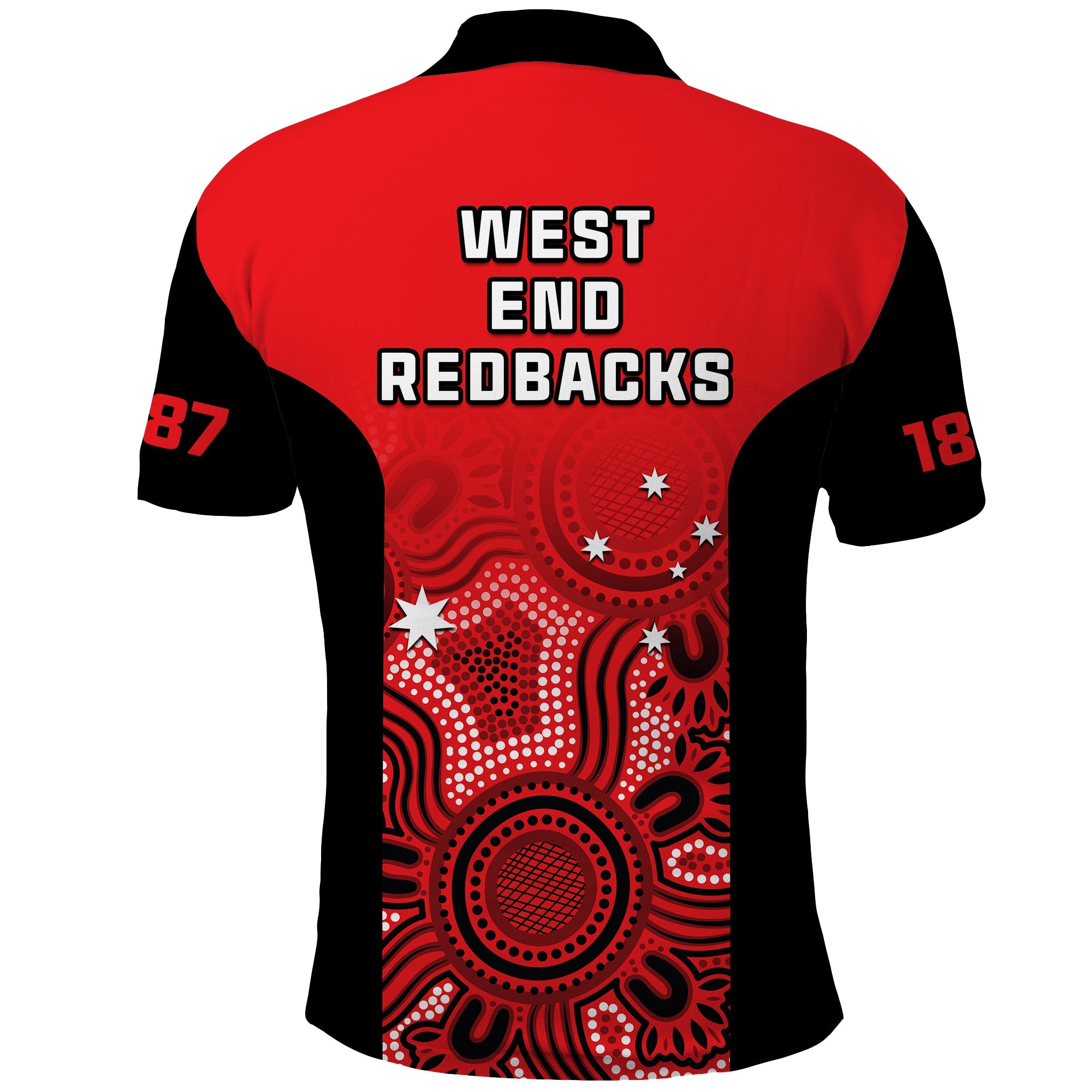 South Australia Cricket 2023 Polo Shirt West End Redbacks Sheffield Shield Indigenous - Vibe Hoodie Shop