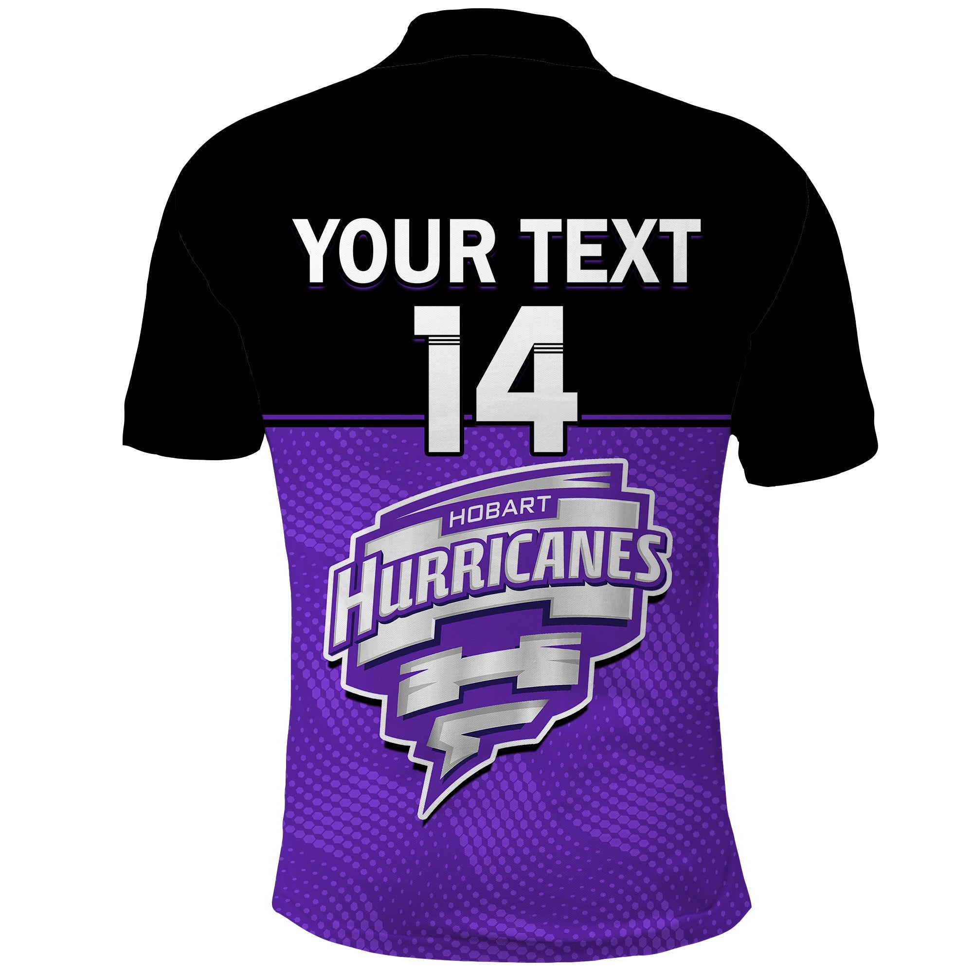 (Custom Text And Number) Hobart Hurricanes Cricket Polo Shirt Est 2011 Sporty - Vibe Hoodie Shop