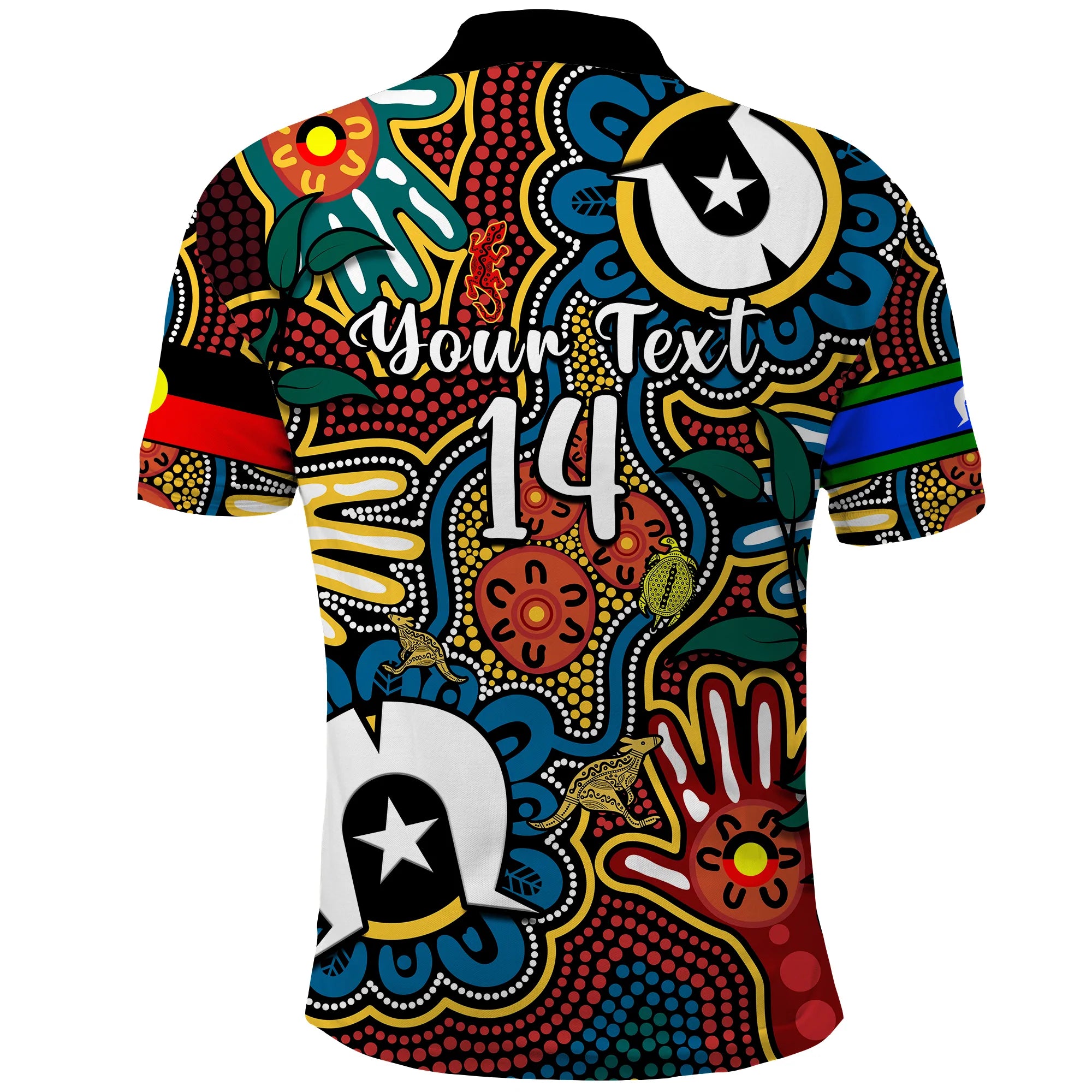 (Custom Text And Number) Australia NAIDOC Week 2023 Polo Shirt For Our Elders Indigenous - Vibe Hoodie Shop