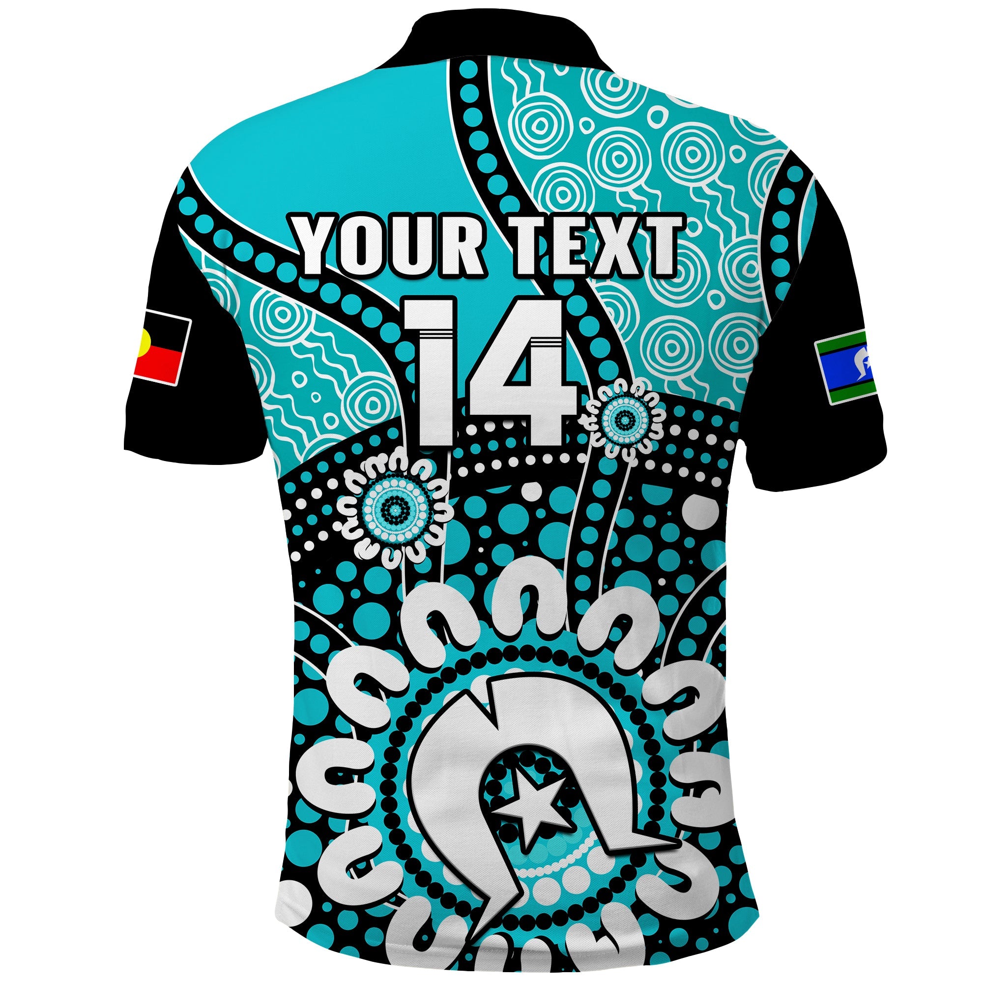 (Custom Text And Number) Brisbane Heat NAIDOC 2023 Polo Shirt Indigenous For Our Elders - Vibe Hoodie Shop