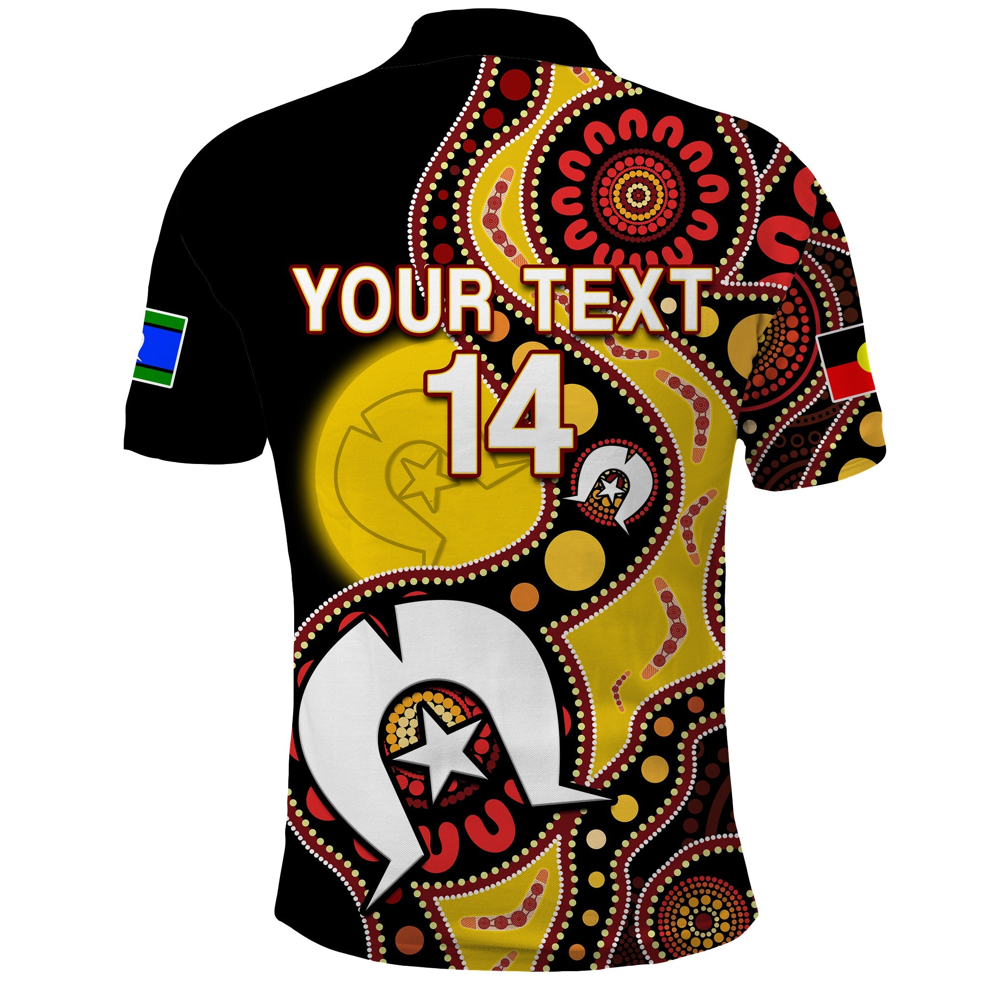 (Custom Text And Number) Australia NAIDOC Week 2023 Polo Shirt Indigenous For Our Elders - Vibe Hoodie Shop