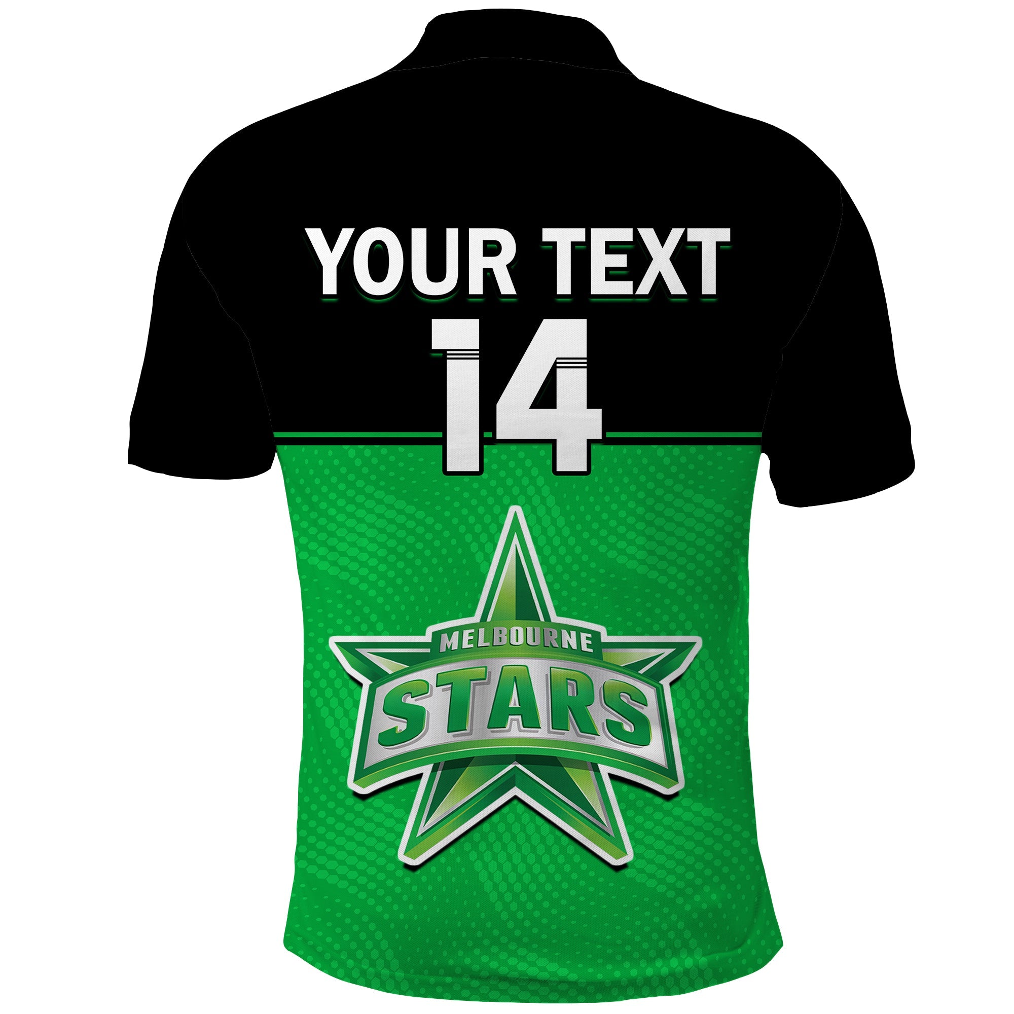 (Custom Text And Number) Melbourne Stars Cricket Polo Shirt Est 2011 Sporty - Vibe Hoodie Shop