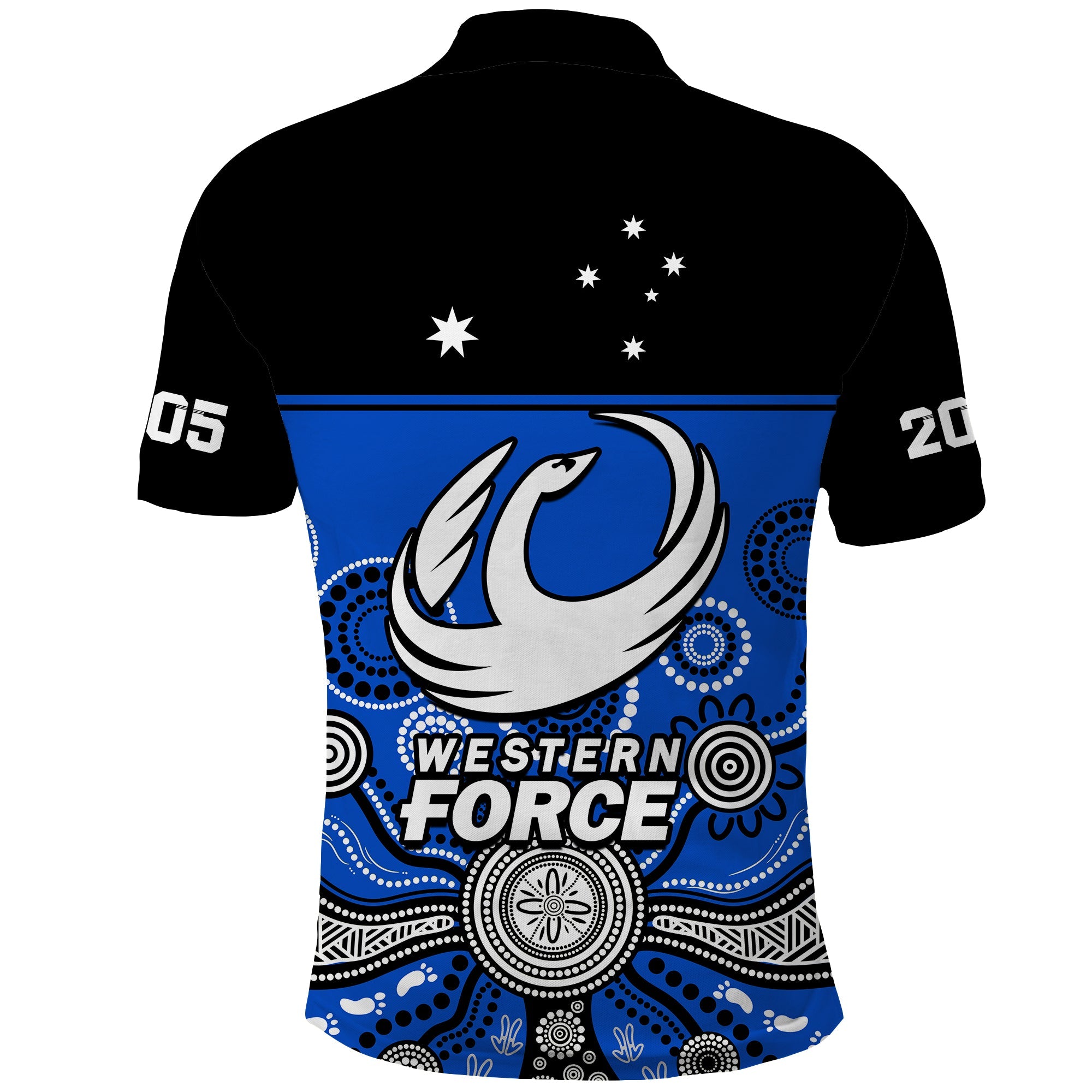 Western Force Super Rugby 2023 Polo Shirt Est 2005 Indigenous Art - Vibe Hoodie Shop