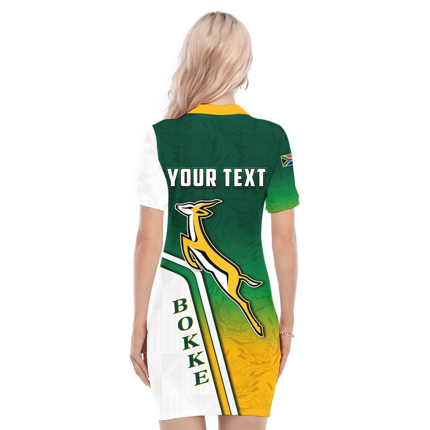 custom-personalised-south-africa-rugby-polo-dress-protea-flower-springboks-go-bokke