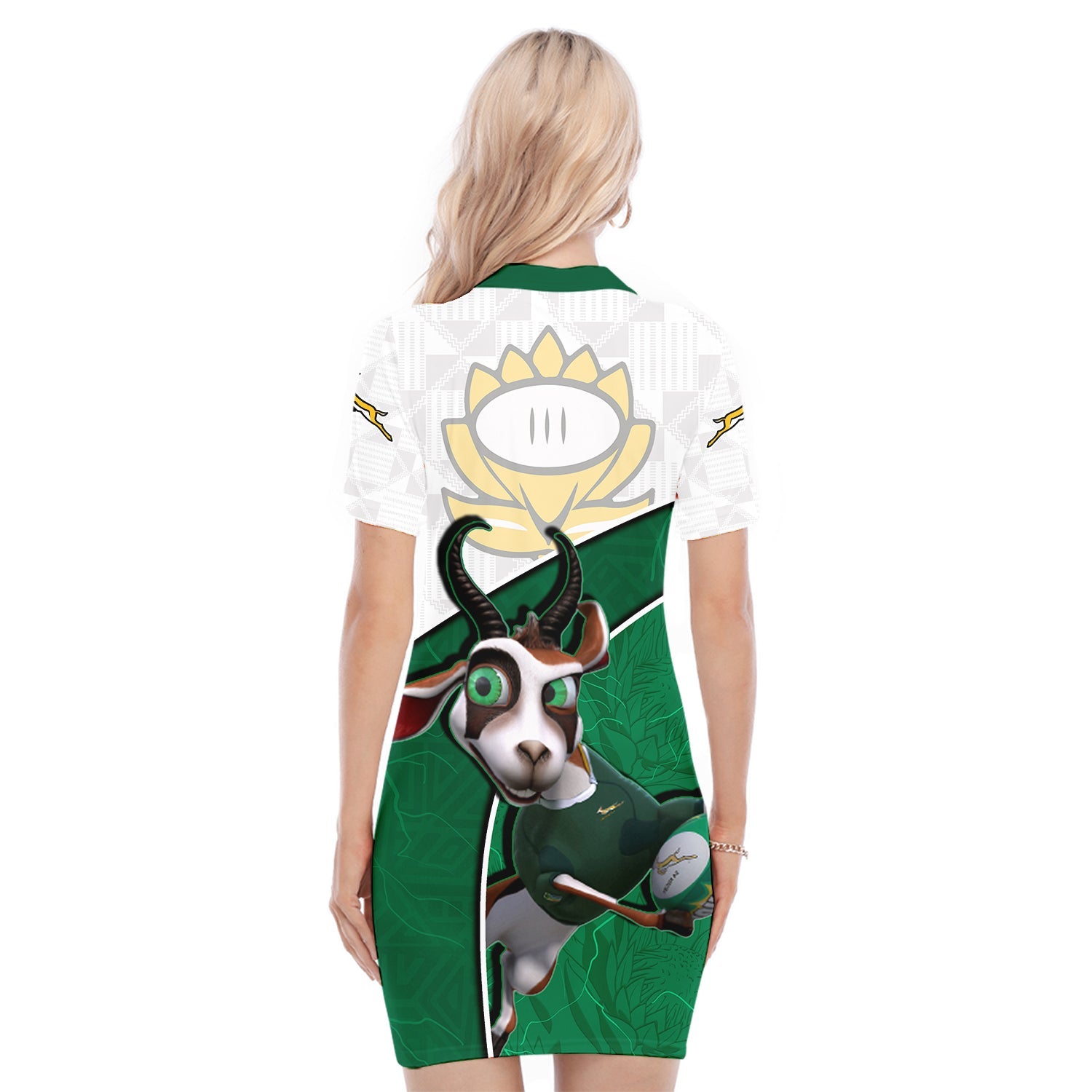 custom-personalised-south-africa-rugby-polo-dress-proudly-springboks-cartoon-bokke-african-pattern