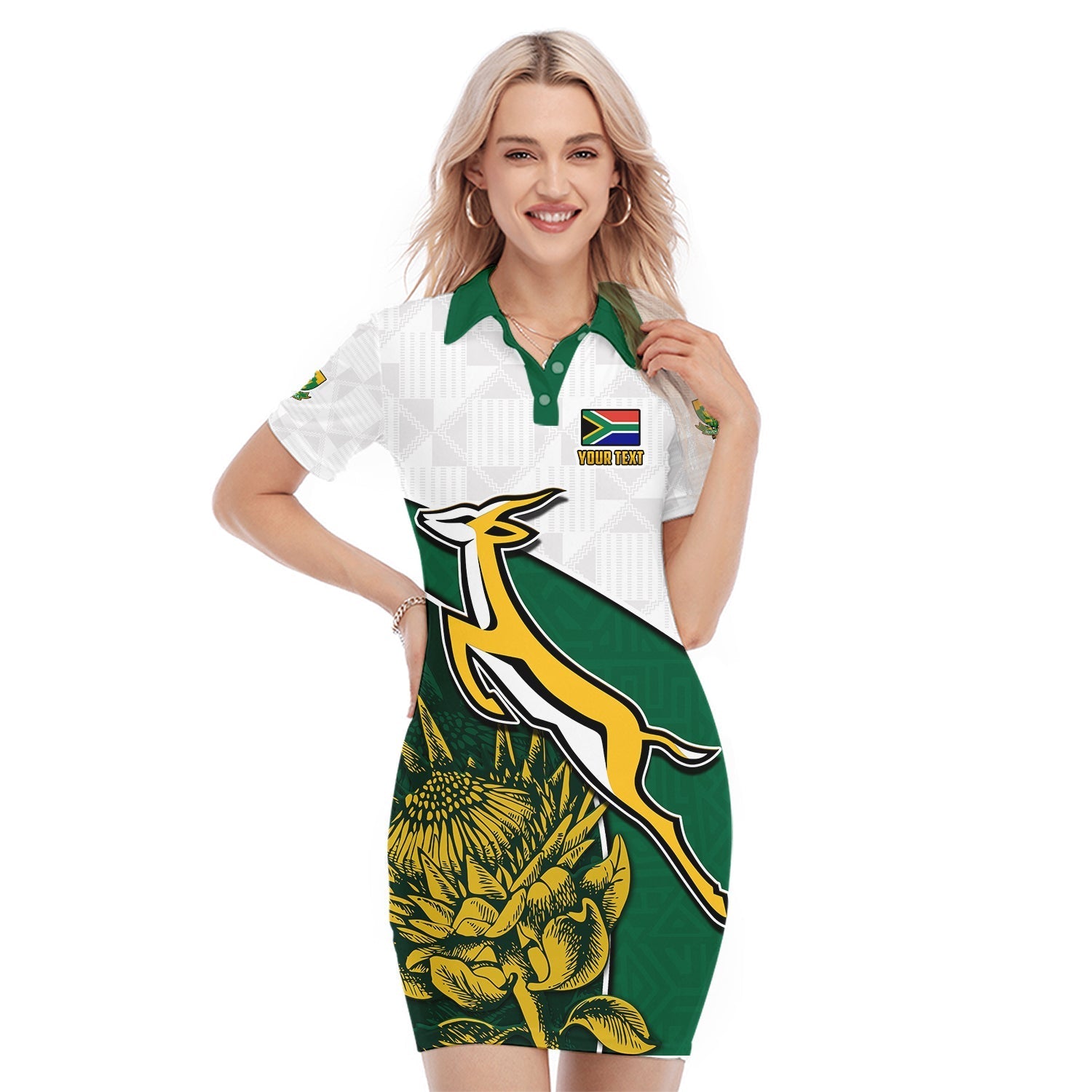 custom-personalised-south-africa-rugby-polo-dress-king-protea-proudly-springboks-lt13