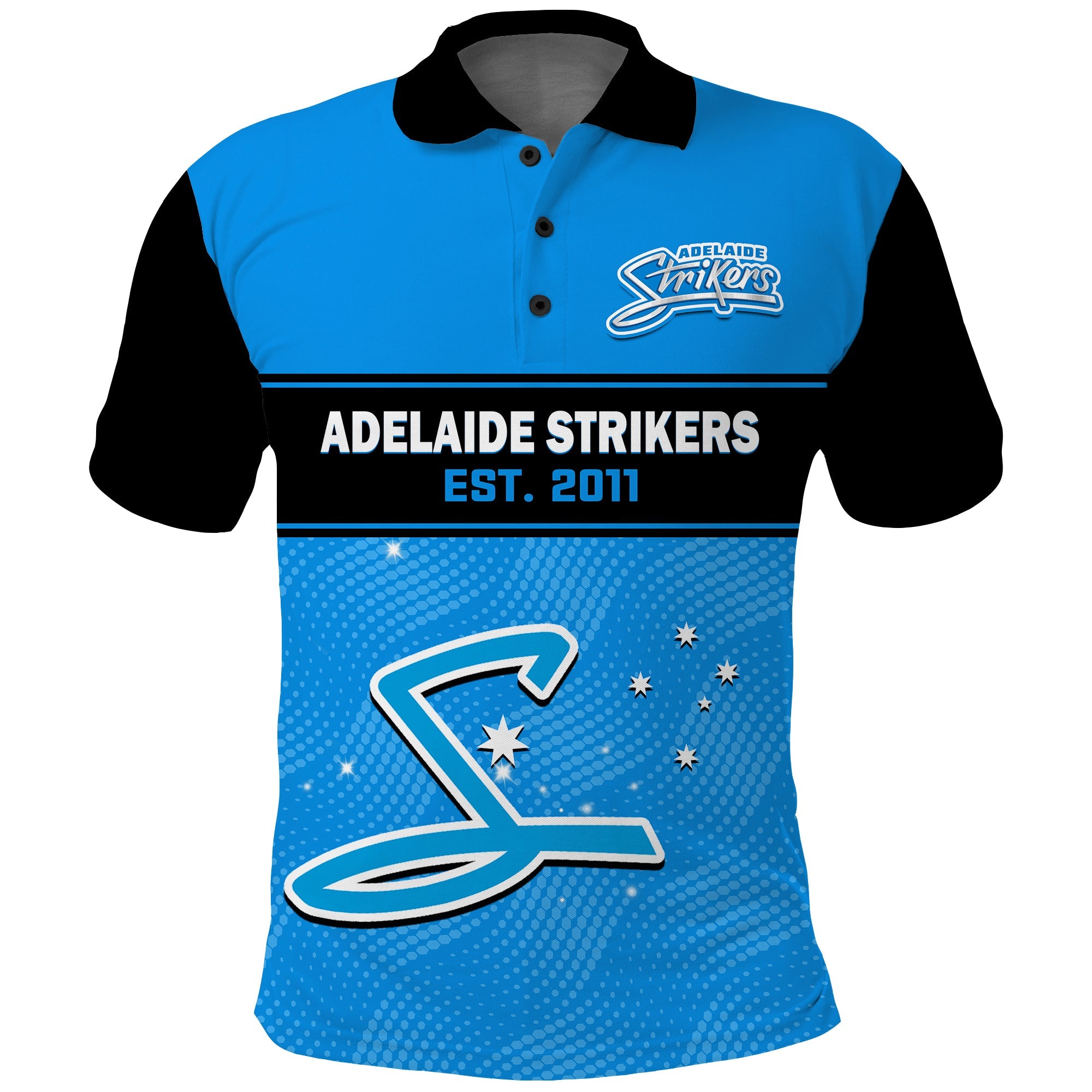 (Custom Text And Number) Adelaide Strikers Cricket Polo Shirt Est 2011 Sporty - Vibe Hoodie Shop