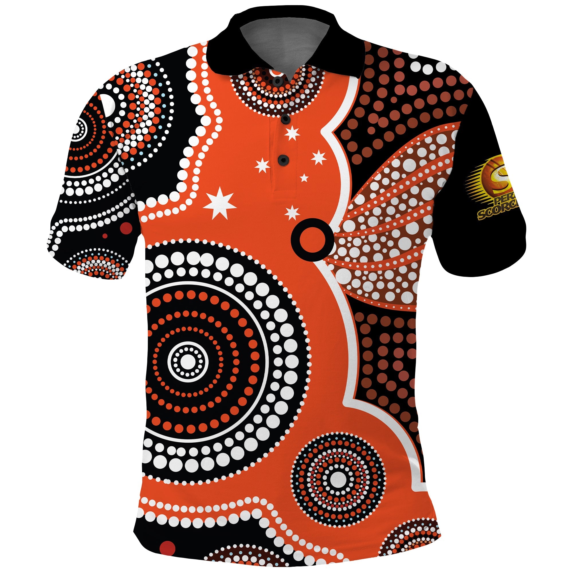 Perth Scorchers Polo Shirt Australia Cricket BBL Aboriginal - Vibe Hoodie Shop