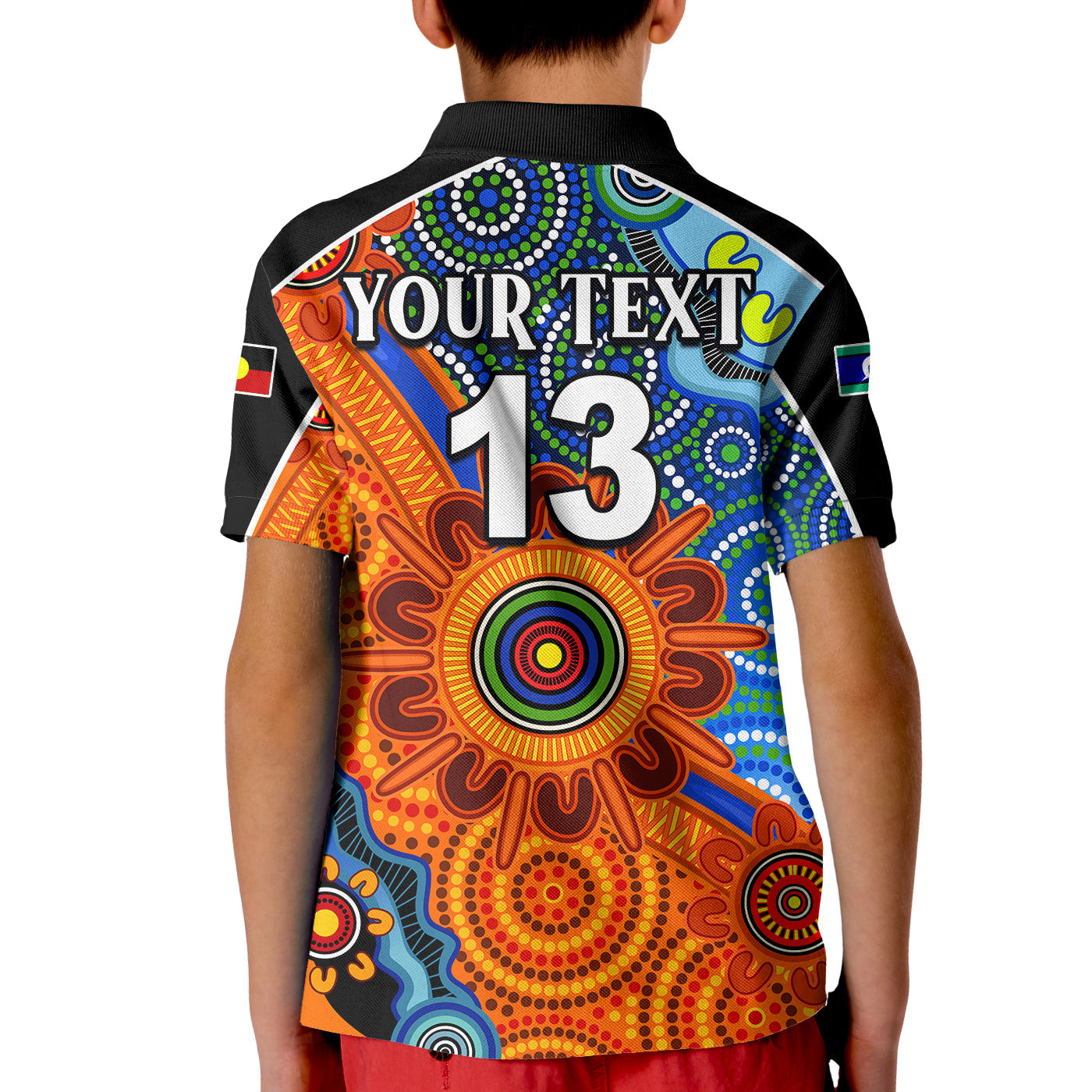 (Custom Text and Number) NAIDOC Week 2022 Polo Shirt Aboriginal and Torres Strait Islanders Together - Vibe Hoodie Shop