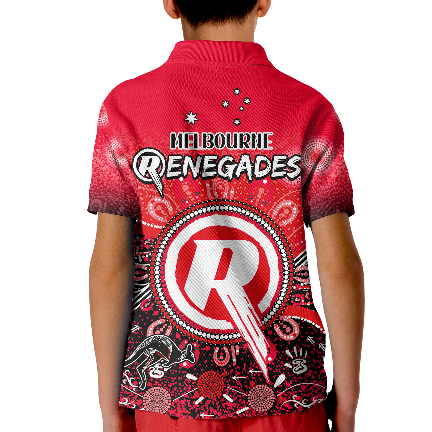 Melbourne Renegades Polo Shirt Cricket Aboriginal - Vibe Hoodie Shop