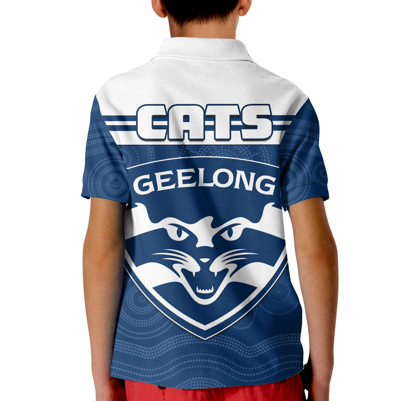 Cats Football Polo Shirt Geelong Est 1859 Aboriginal Art - Vibe Hoodie Shop