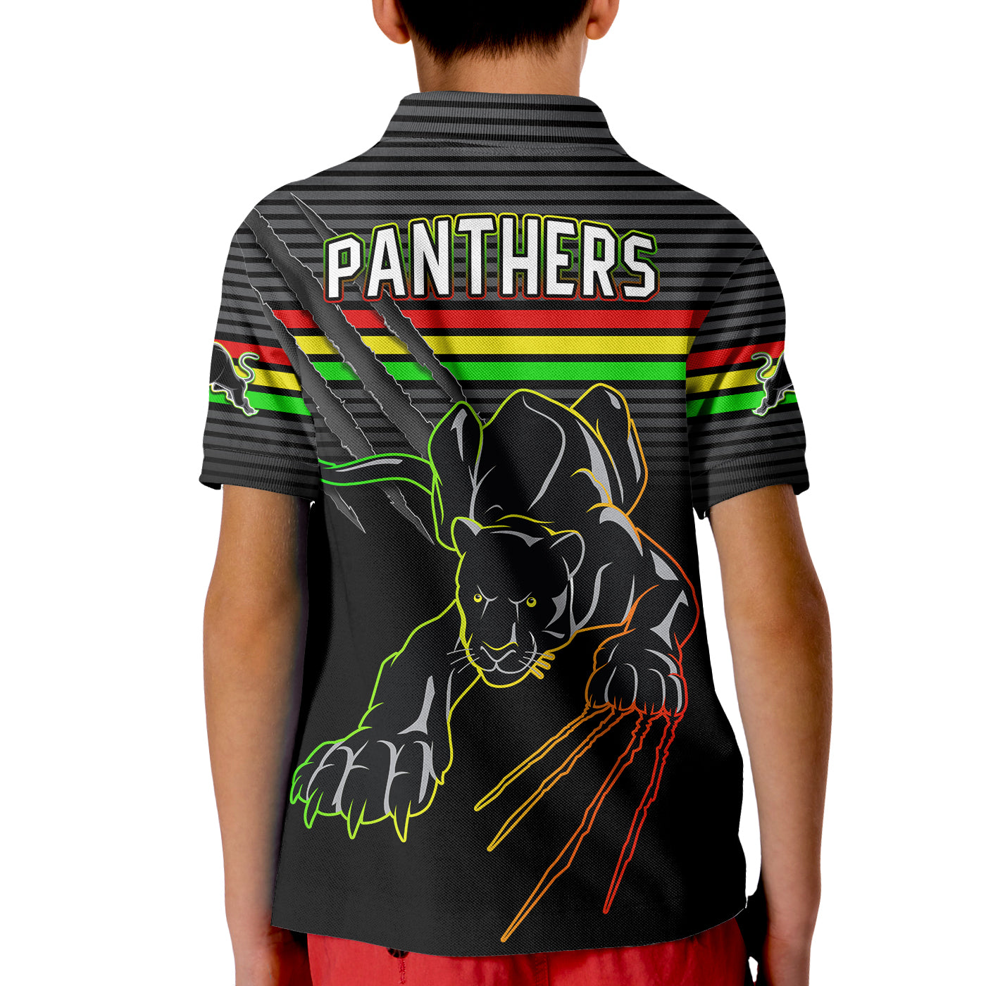 Panthers Proud Polo Shirt Back to Back Premiers 2022 Version Black - Vibe Hoodie Shop