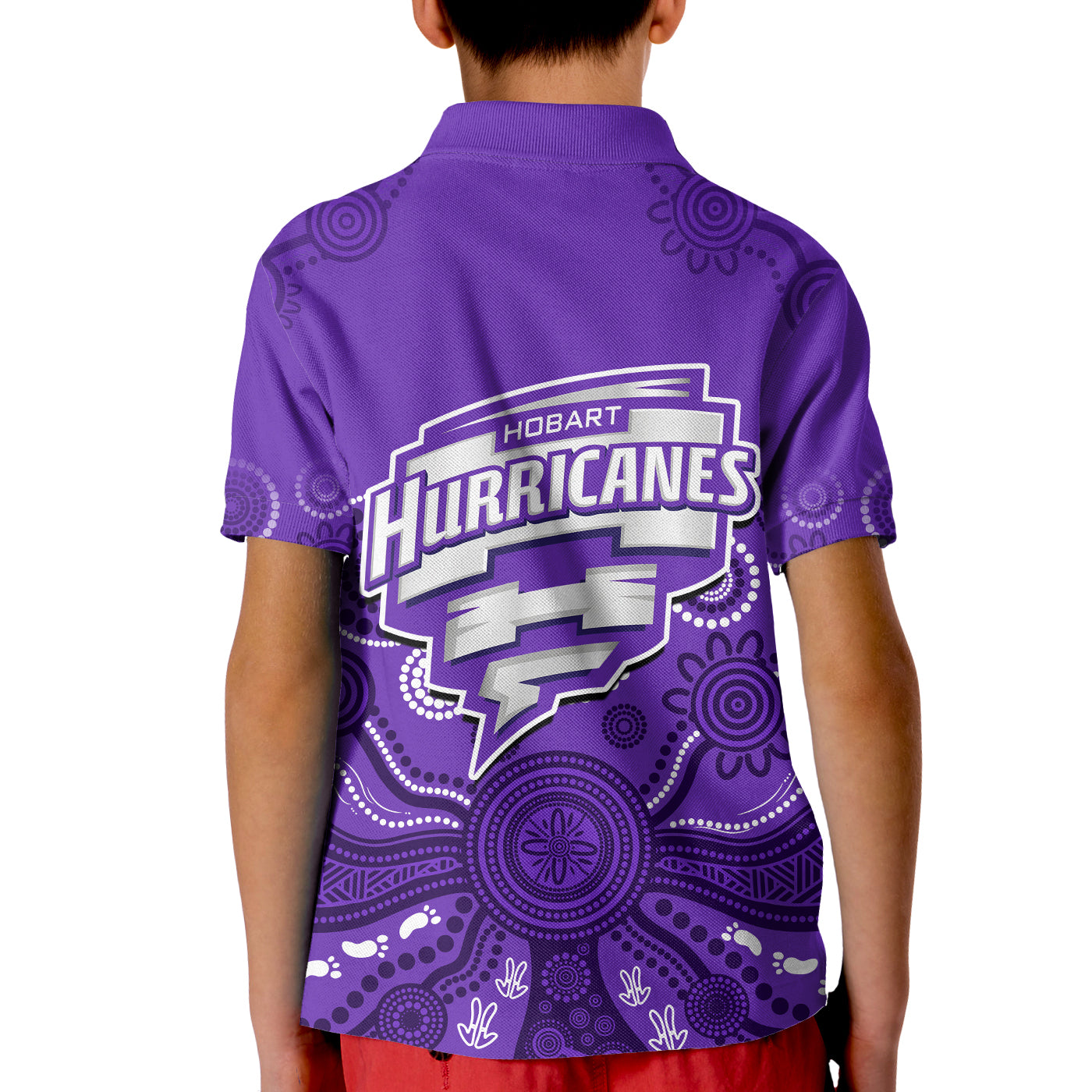 Hobart Hurricanes Cricket Polo Shirt Indigenous Artsy - Vibe Hoodie Shop