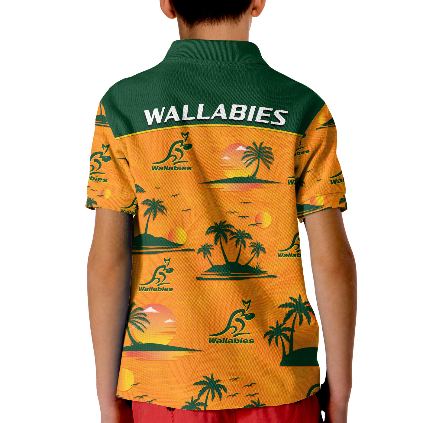 Wallabies Australian Rugby Polo Shirt Hawaii Style - Vibe Hoodie Shop