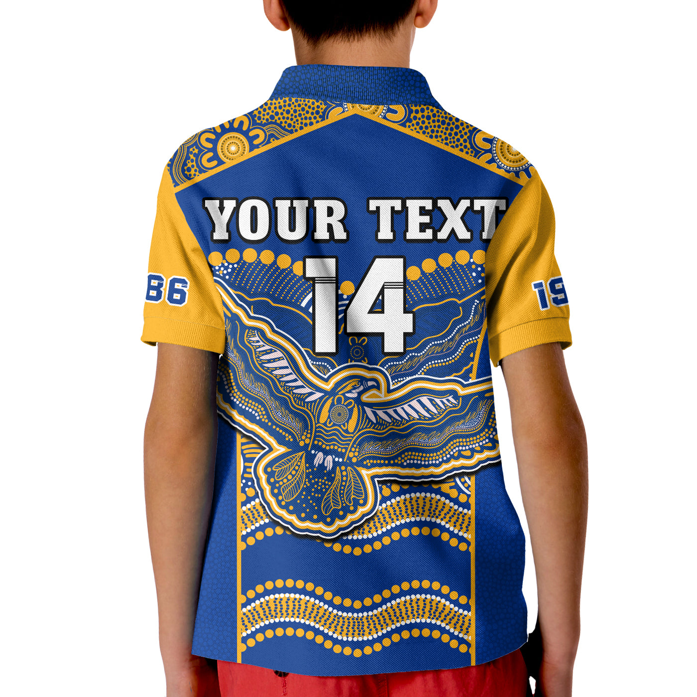 (Custom Text And Number) Eagles Football Polo Shirt West Coast 1986 Aboriginal Sporty Style - Vibe Hoodie Shop