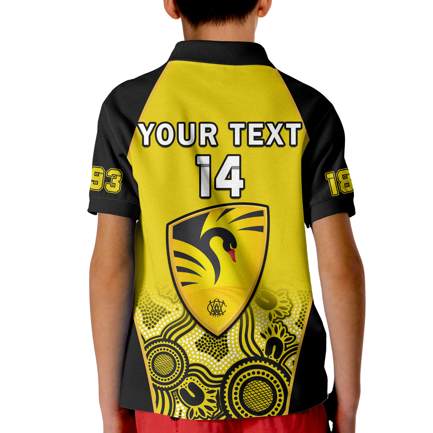 (Custom Text And Number) Western Australia Cricket 2023 Polo Shirt Warriors Sheffield Shield Indigenous - Vibe Hoodie Shop