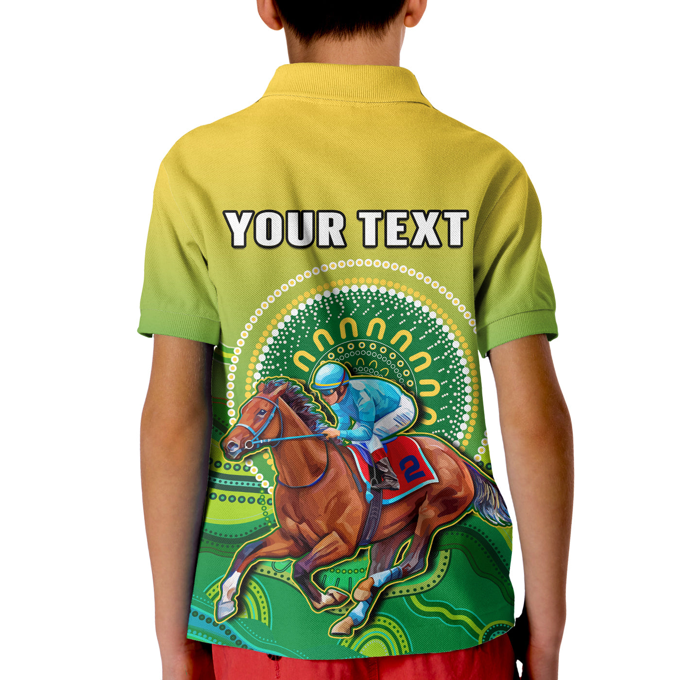 (Custom Personalised) Australia Devonport Cup 2023 Polo Shirt KID Horse Racing Indigenous Art - Vibe Hoodie Shop