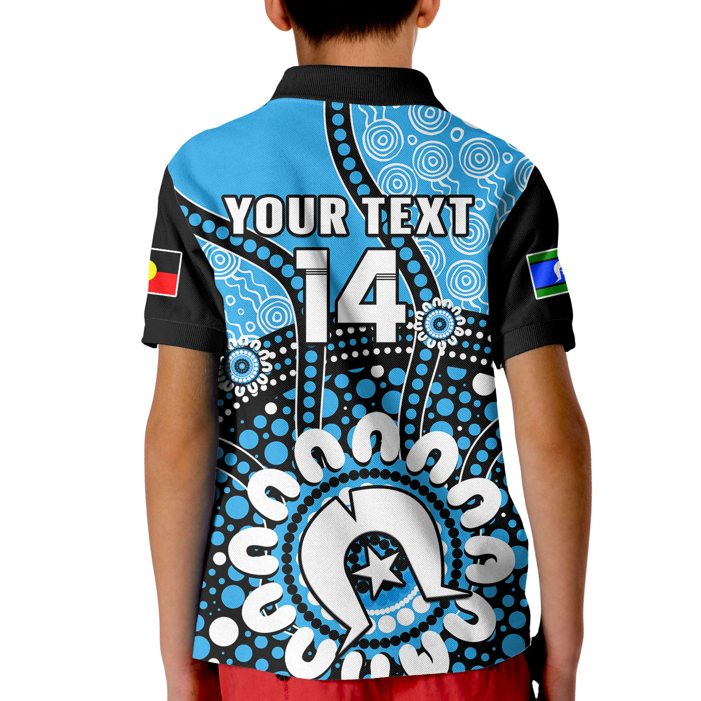 (Custom Text And Number) Adelaide Strikers NAIDOC 2023 Polo Shirt KID Indigenous For Our Elders - Vibe Hoodie Shop