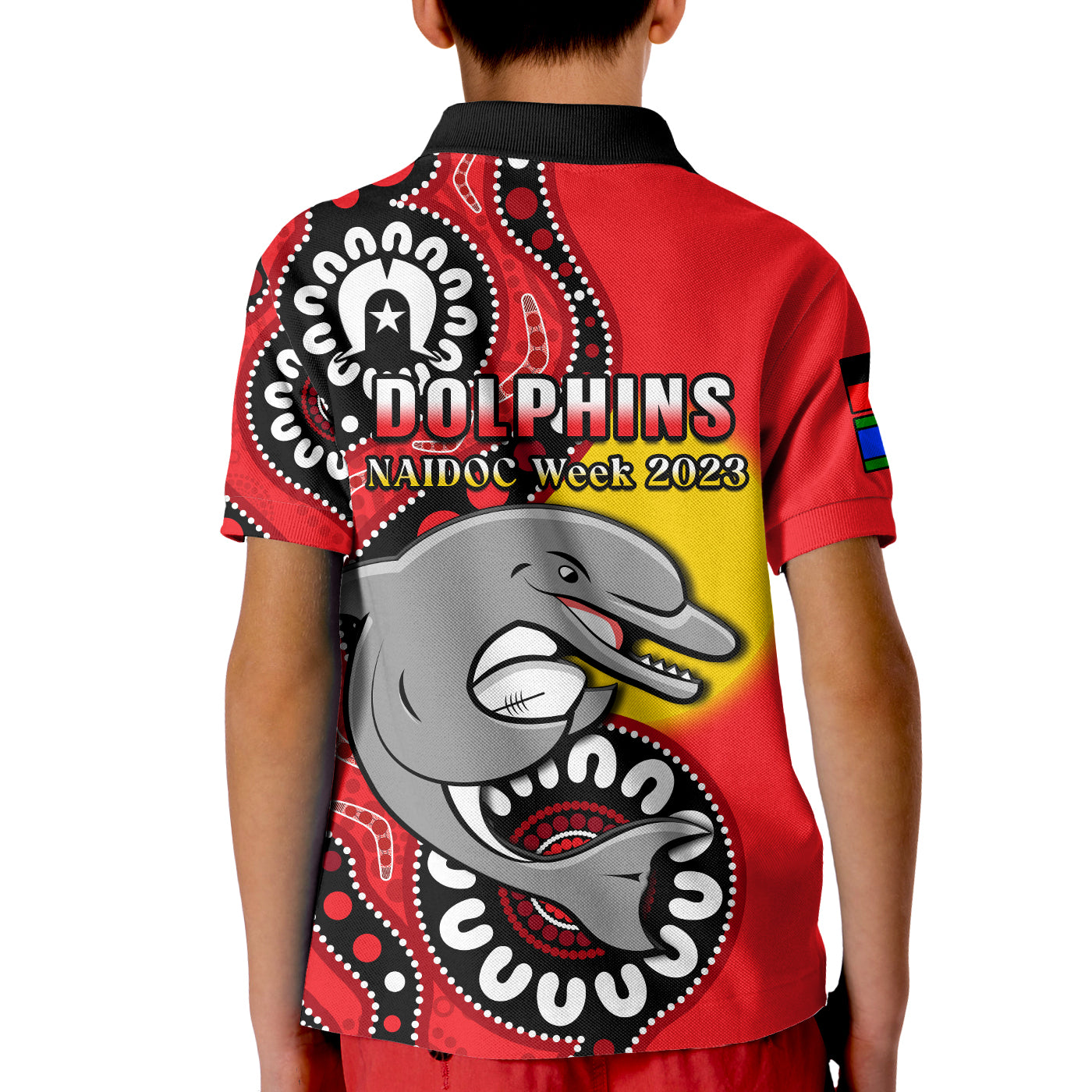 Dolphins Rugby NAIDOC 2023 Polo Shirt For Our Elders Aboriginal - Vibe Hoodie Shop