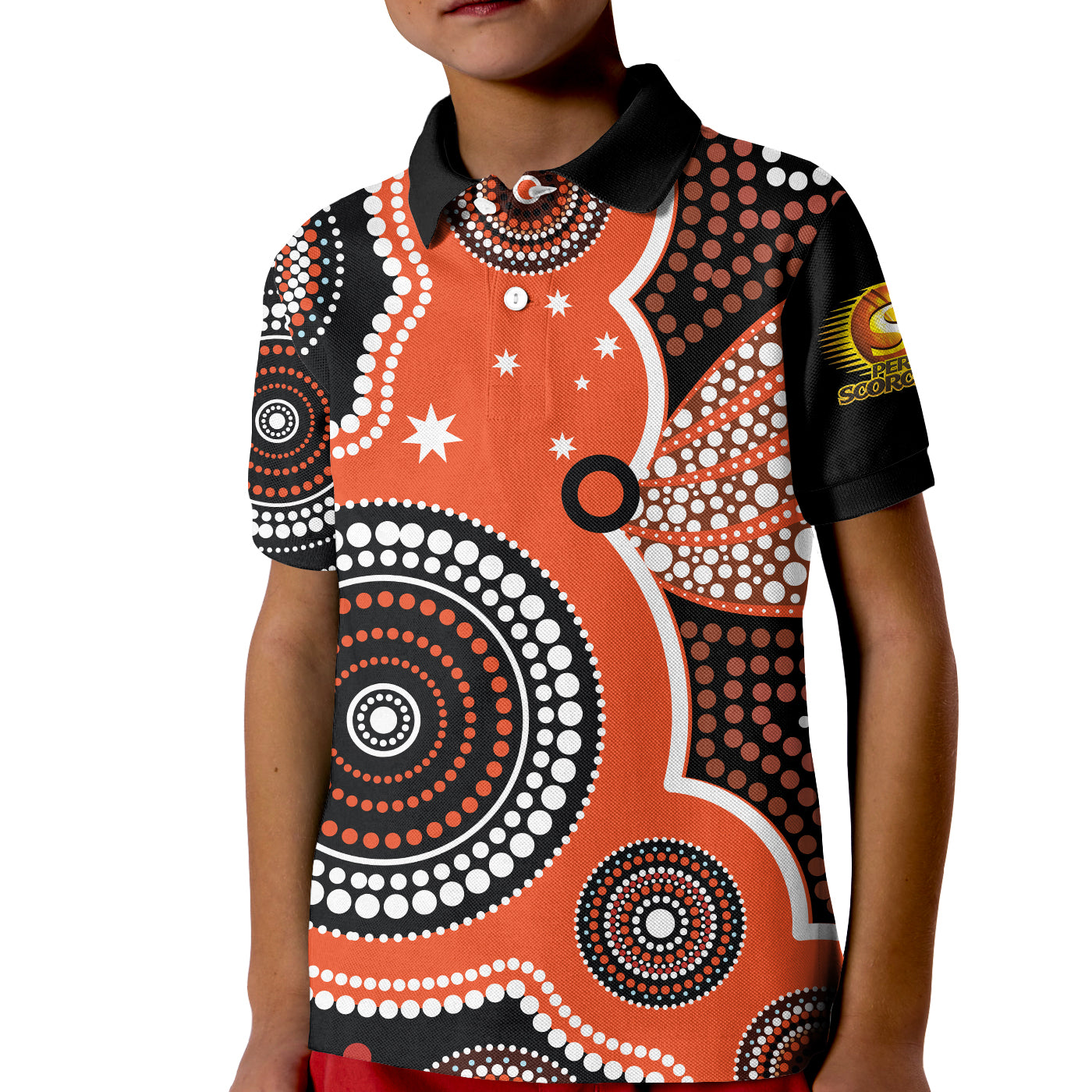 Perth Scorchers Polo Shirt Australia Cricket BBL Aboriginal - Vibe Hoodie Shop