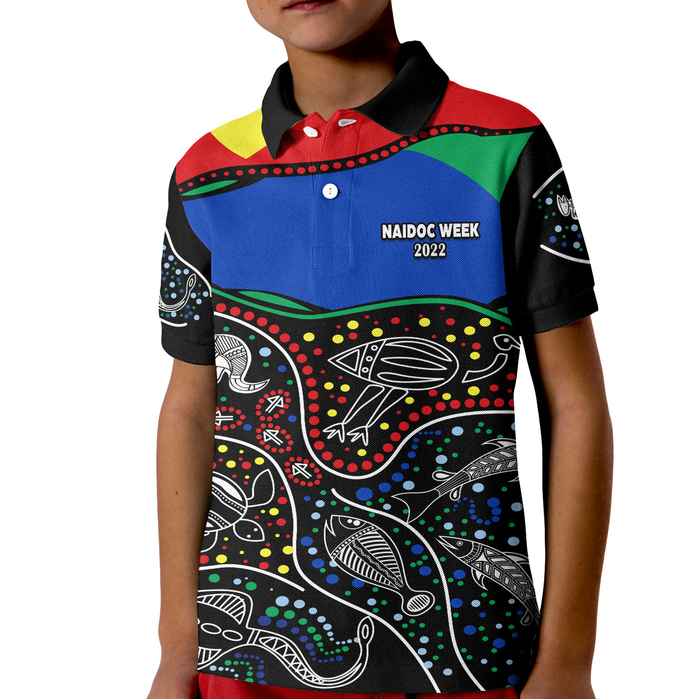 (Custom Personalised) NAIDOC Week 2022 Polo Shirt National Aborigines And Torres Strait Islander Animals Aboriginal - Vibe Hoodie Shop