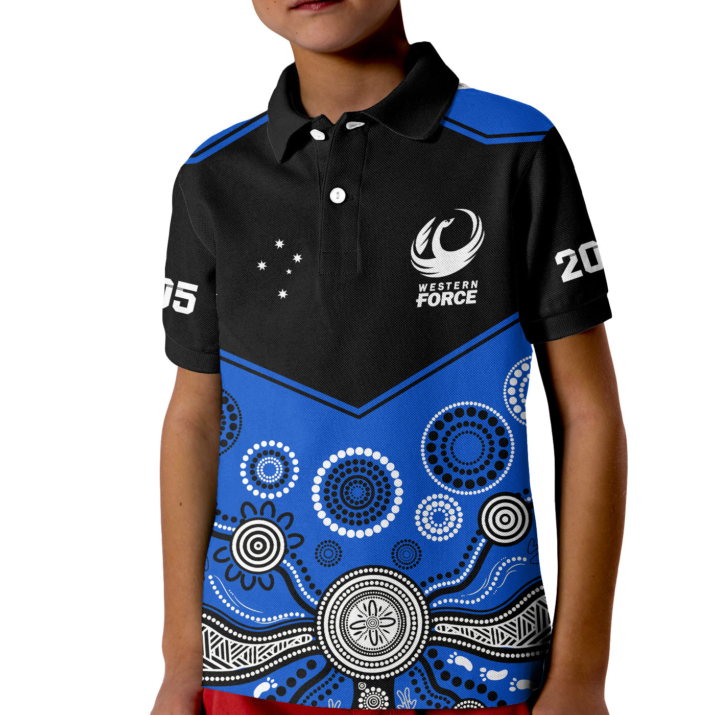 Western Force Super Rugby 2023 Polo Shirt Est 2005 Indigenous Art - Vibe Hoodie Shop