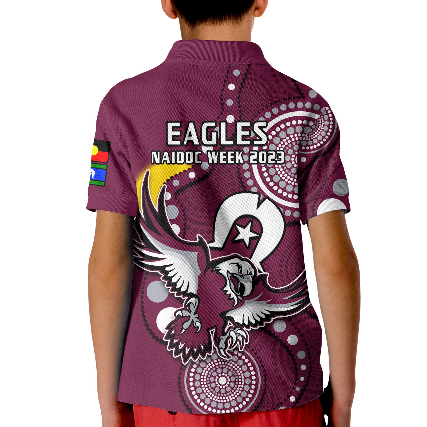 Sea Eagles Rugby NAIDOC 2023 Polo Shirt Indigenous For Our Elders - Vibe Hoodie Shop