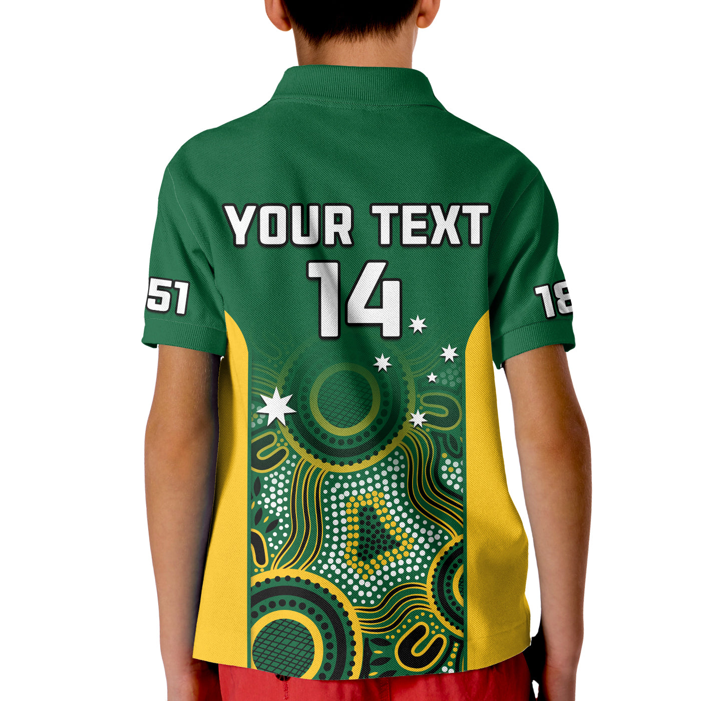 (Custom Text And Number) Tasmania Cricket 2023 Polo Shirt Tigers Sheffield Shield Indigenous - Vibe Hoodie Shop