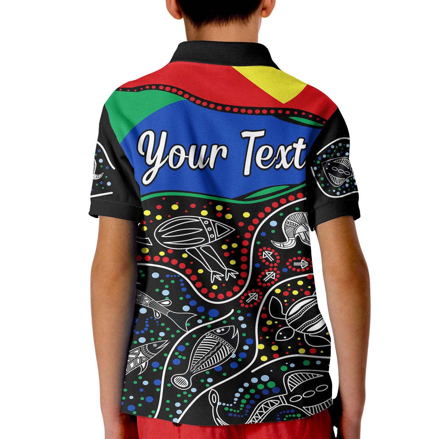 (Custom Personalised) NAIDOC Week 2022 Polo Shirt KID National Aborigines And Torres Strait Islander Animals Aboriginal - Vibe Hoodie Shop