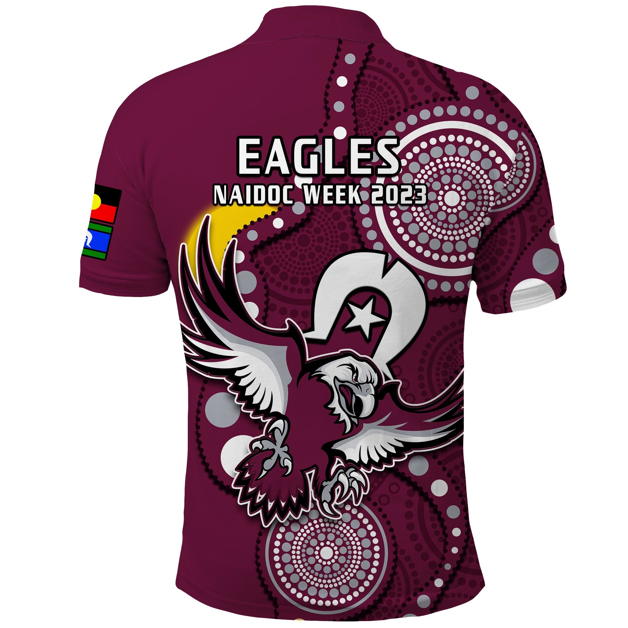 Sea Eagles Rugby NAIDOC 2023 Polo Shirt Indigenous For Our Elders - Vibe Hoodie Shop