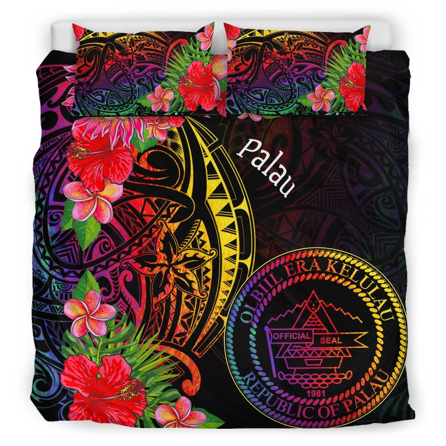Palau Bedding Set - Tropical Hippie Style - Vibe Hoodie Shop