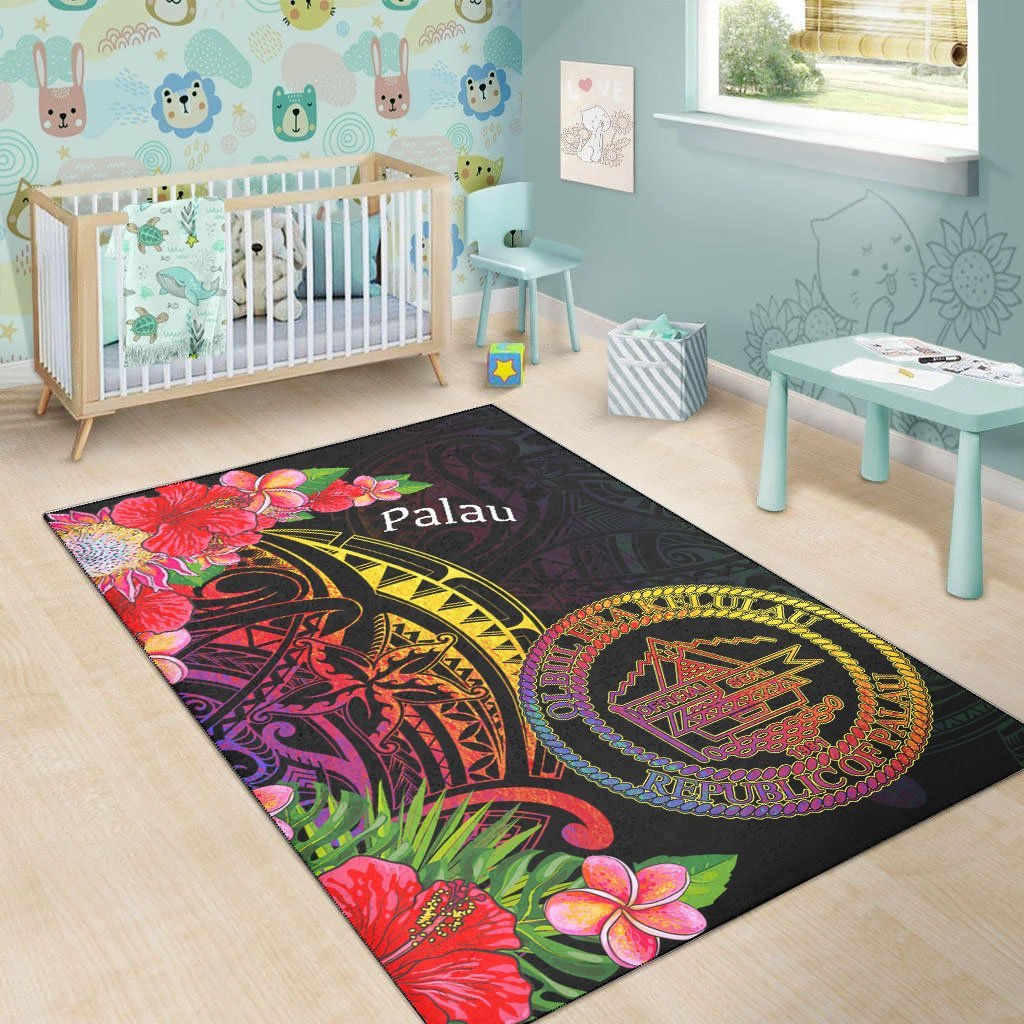 Palau Area Rug - Tropical Hippie Style - Vibe Hoodie Shop