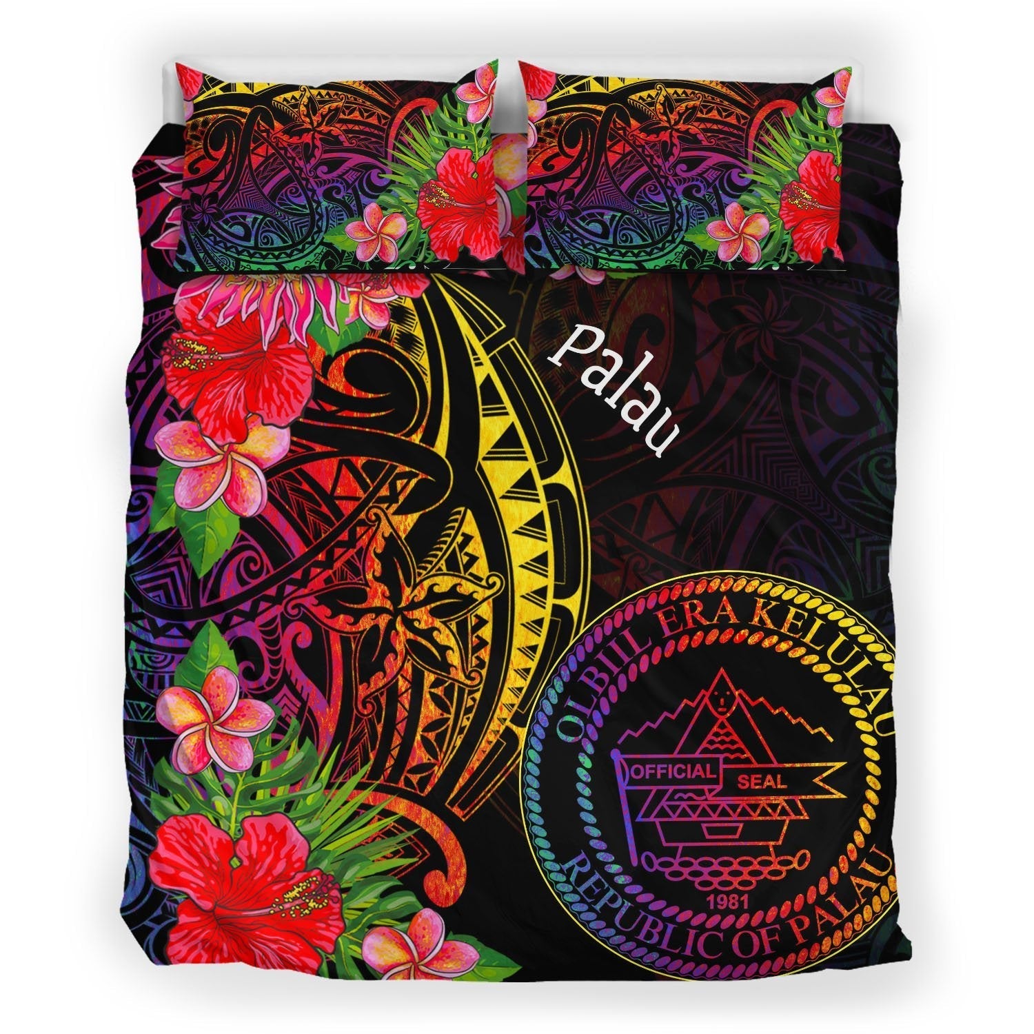 Palau Bedding Set - Tropical Hippie Style - Vibe Hoodie Shop