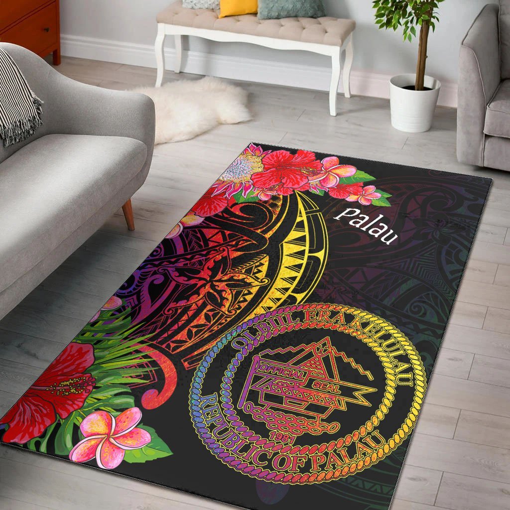 Palau Area Rug - Tropical Hippie Style - Vibe Hoodie Shop