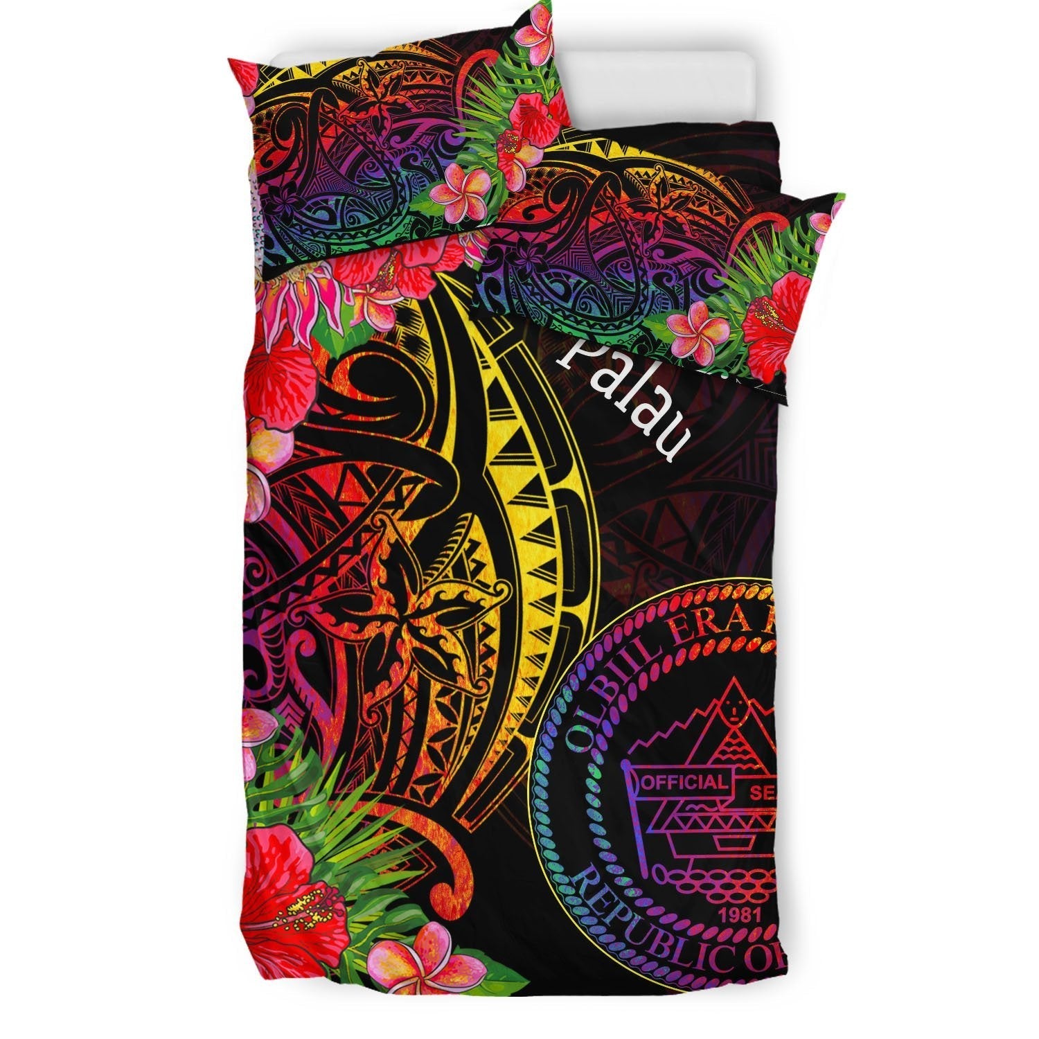 Palau Bedding Set - Tropical Hippie Style - Vibe Hoodie Shop