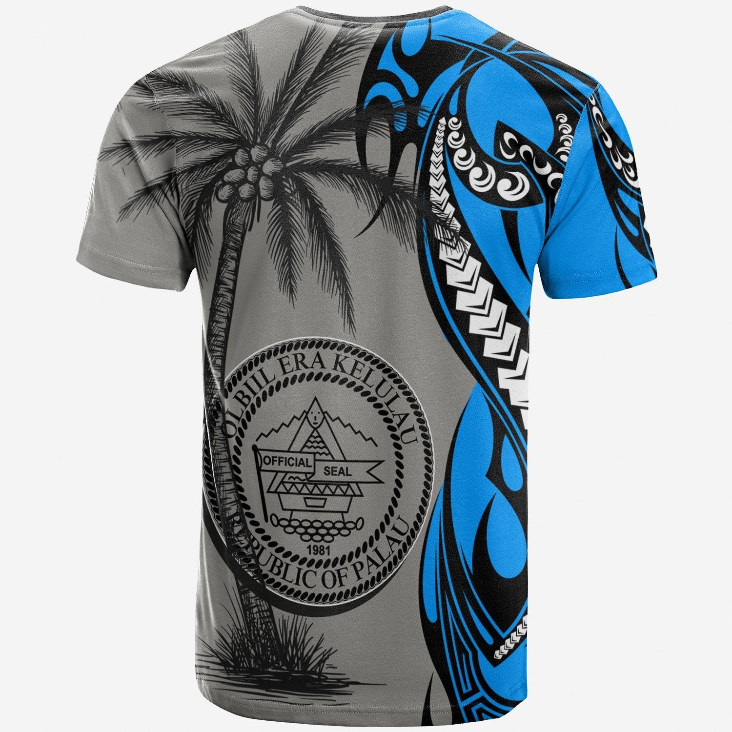 Palau T shirt - Classical Coconut Tree - Vibe Hoodie Shop