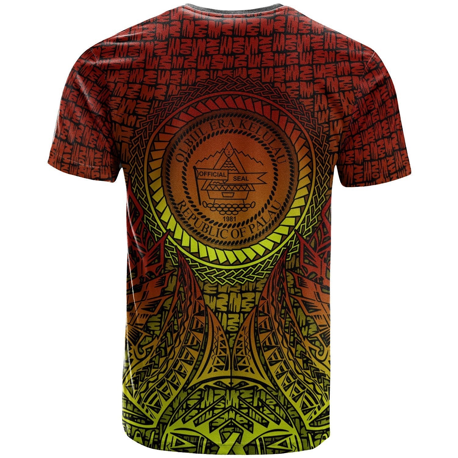 Vibe Hoodie Palau T shirt - Polynesian Circle Pattern - Vibe Hoodie Shop