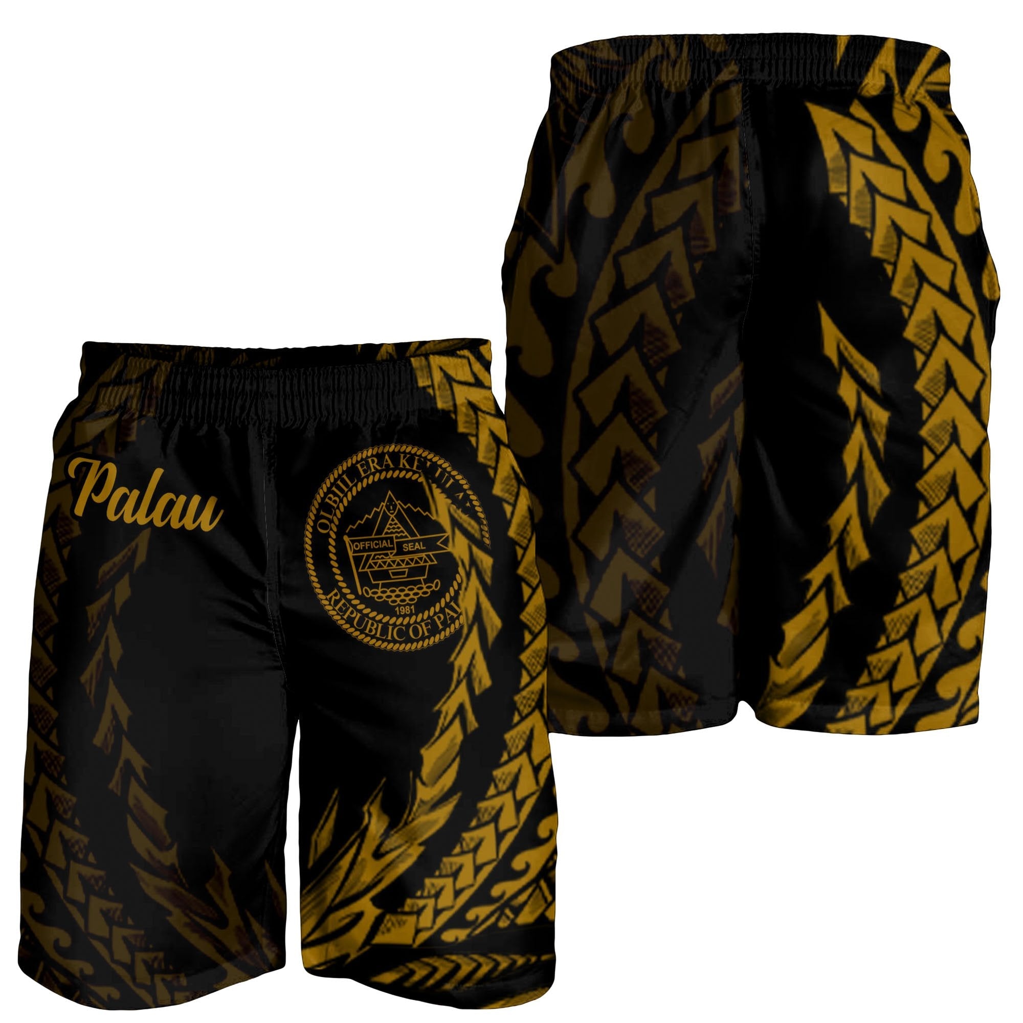 Palau Men's Shorts - Wings Style - Vibe Hoodie Shop