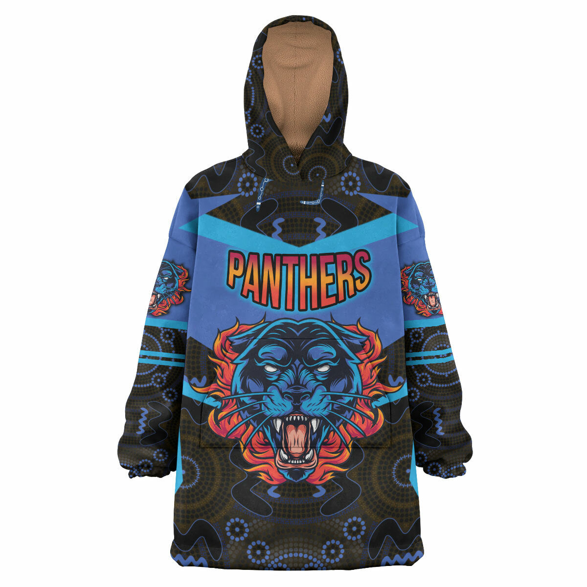 Panthers Rugby Snug Hoodie - Custom Angry Panther Style Wearable Blanket Hoodie RLT14 - Vibe Hoodie Shop