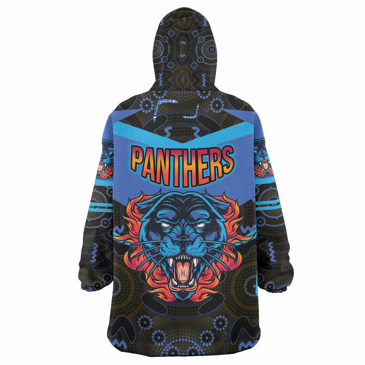Panthers Rugby Snug Hoodie - Custom Angry Panther Style Wearable Blanket Hoodie RLT14 - Vibe Hoodie Shop